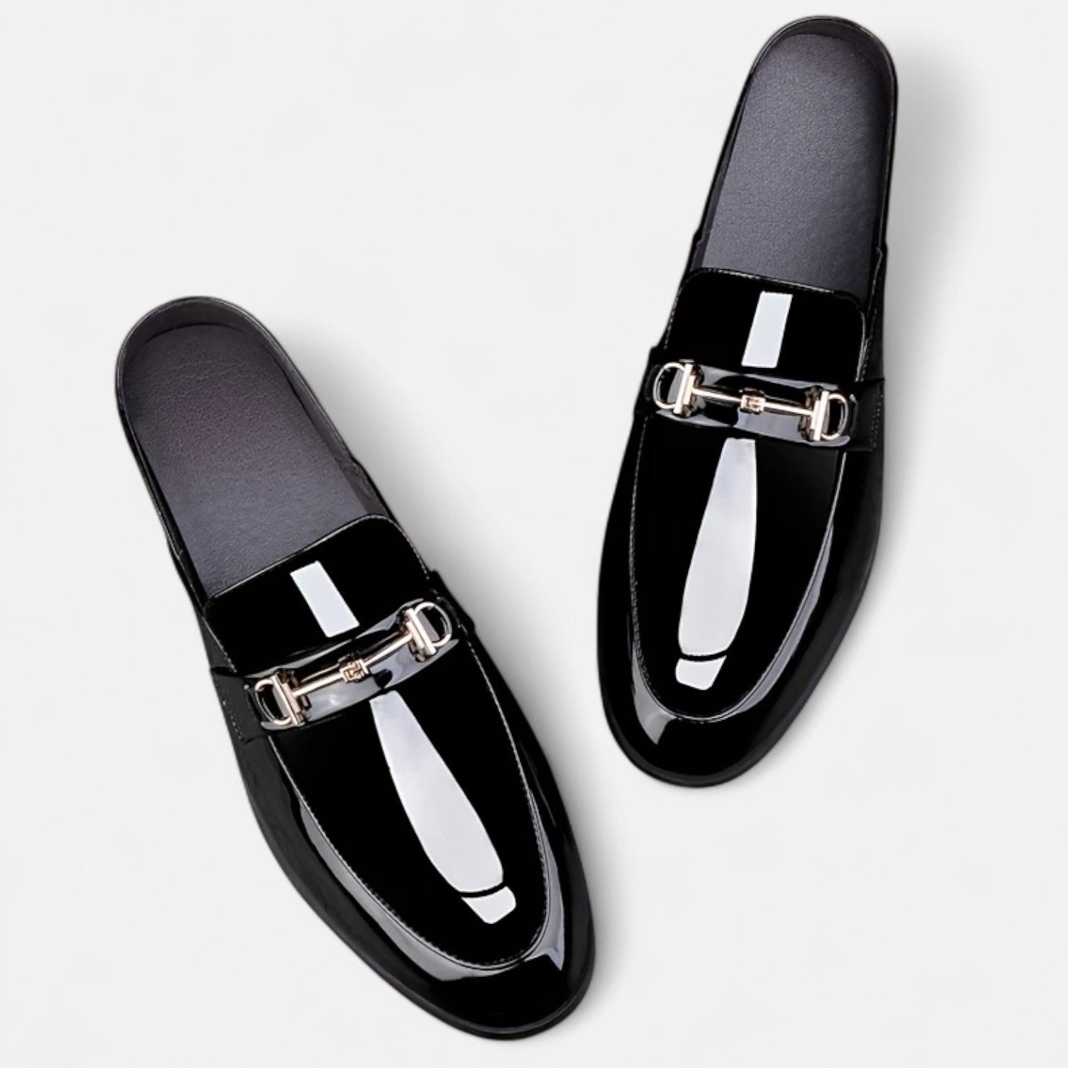 Old Ventuno | Men’s Dress Loafers – Buckled Round Toe Classic