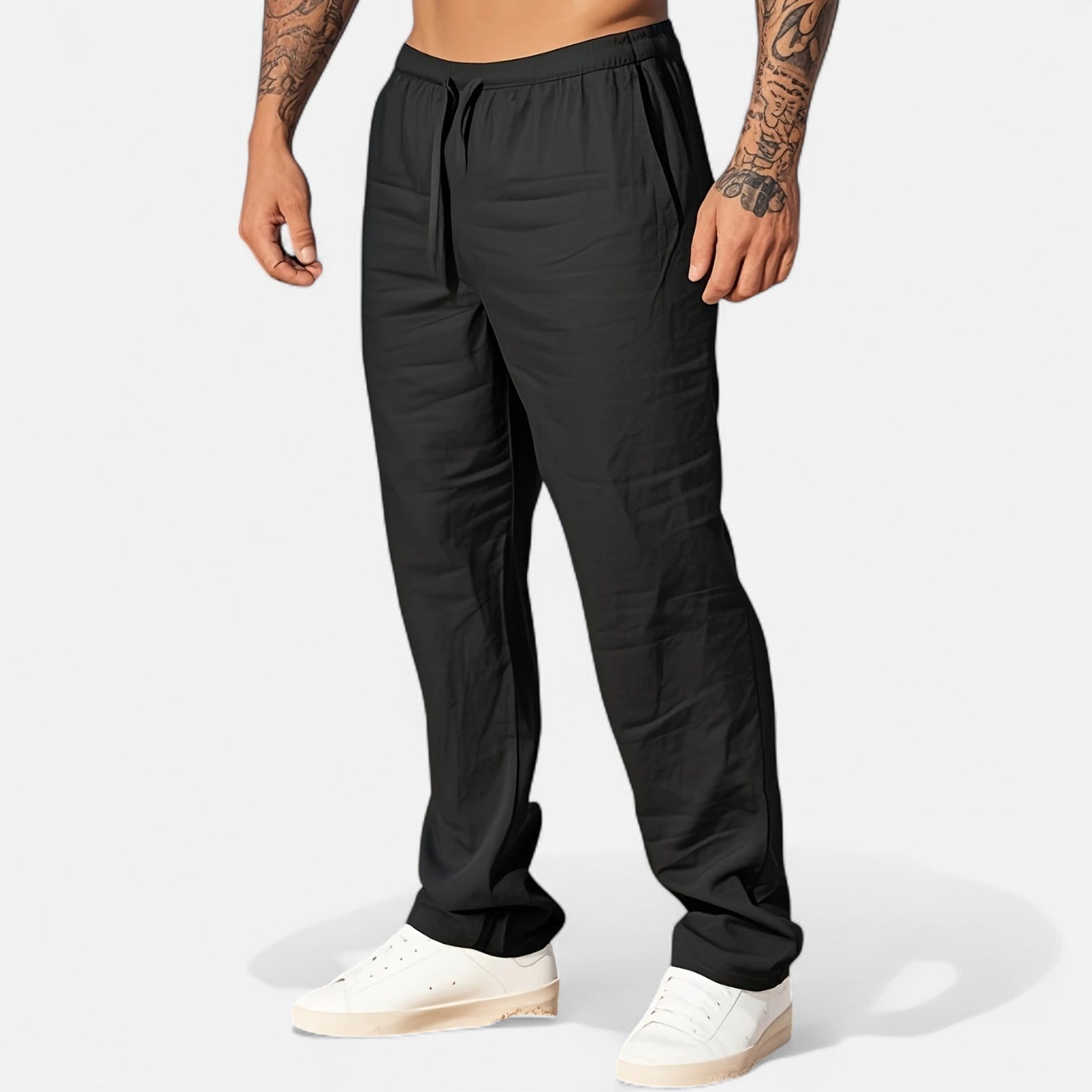 Old Ventuno | Men’s Linen Trousers – Heritage Relaxed Cut