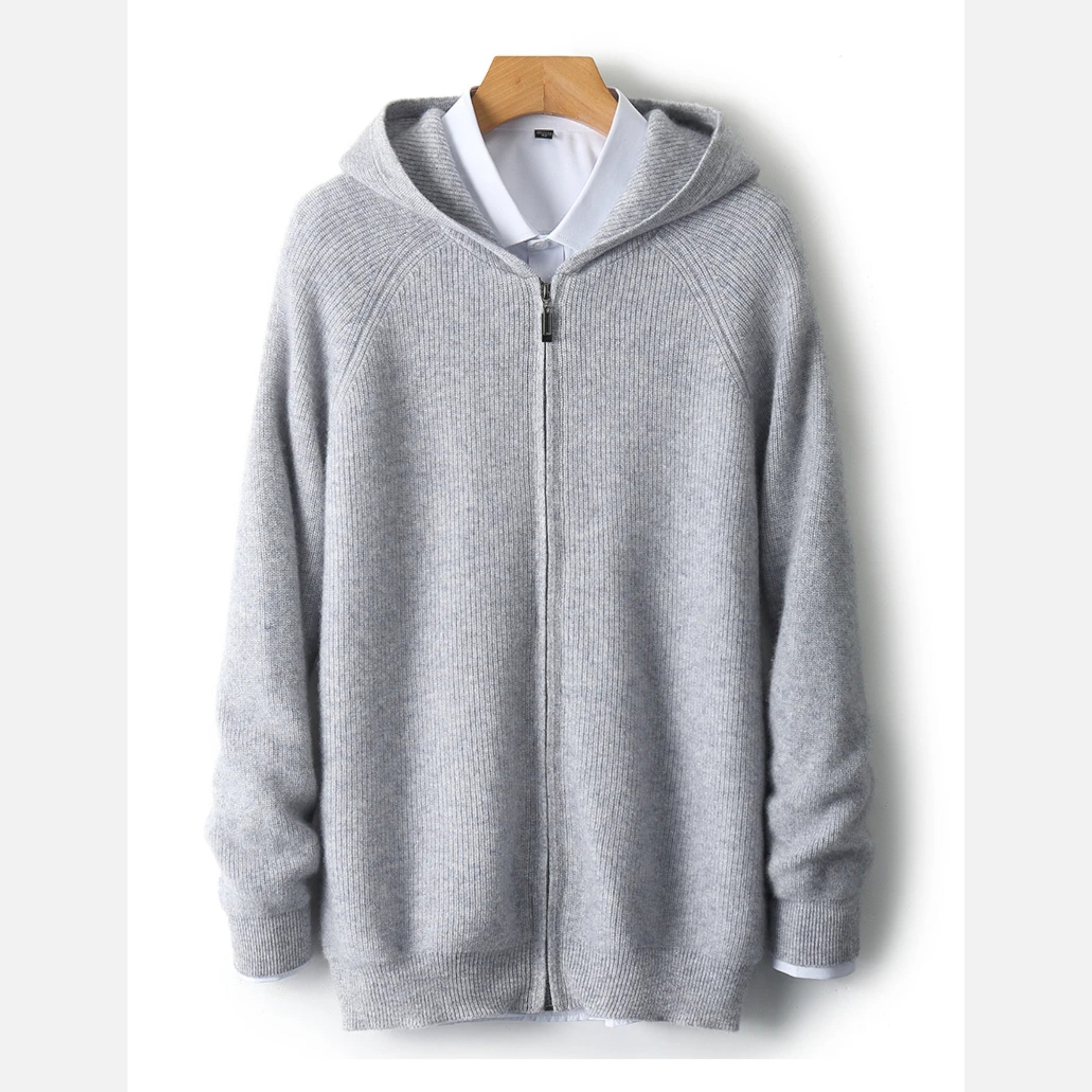 Old Ventuno | Men’s Zipped Hoodie – Heritage Merino Knitwear