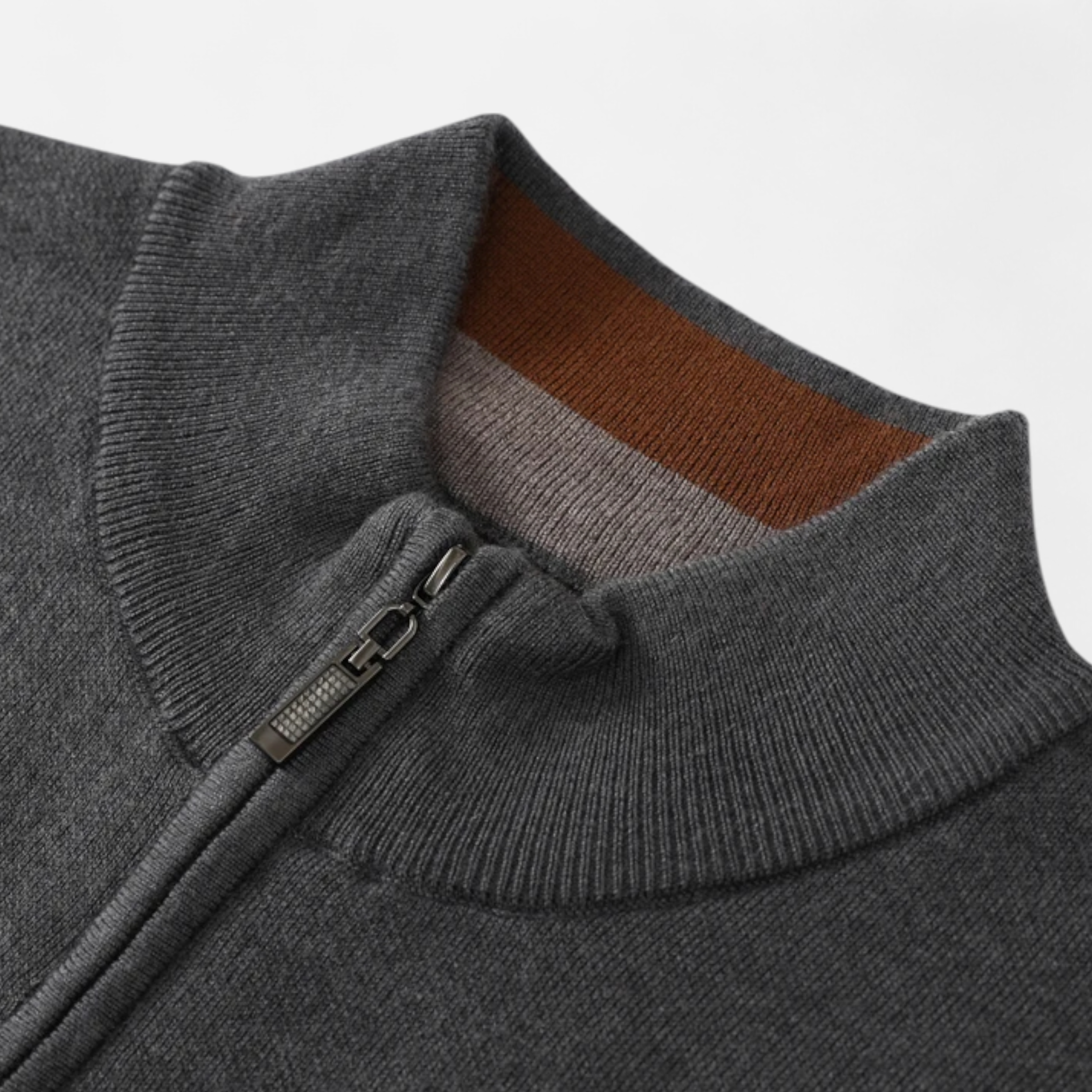 Old Ventuno | Men’s Merino Wool Sweater – Half-Zip Heritage Style