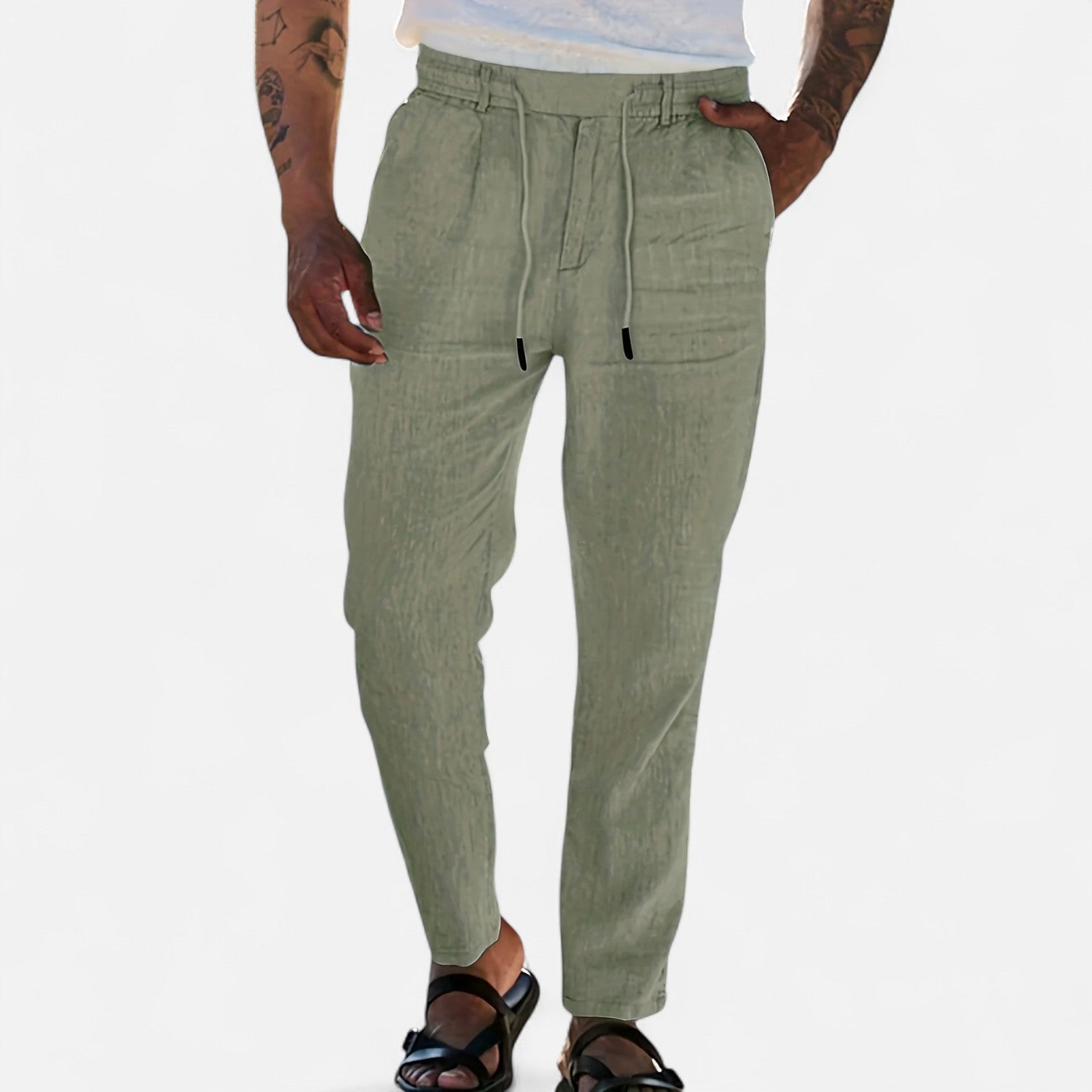 Old Ventuno | Men’s Linen Trousers – Heritage Lightweight Fit