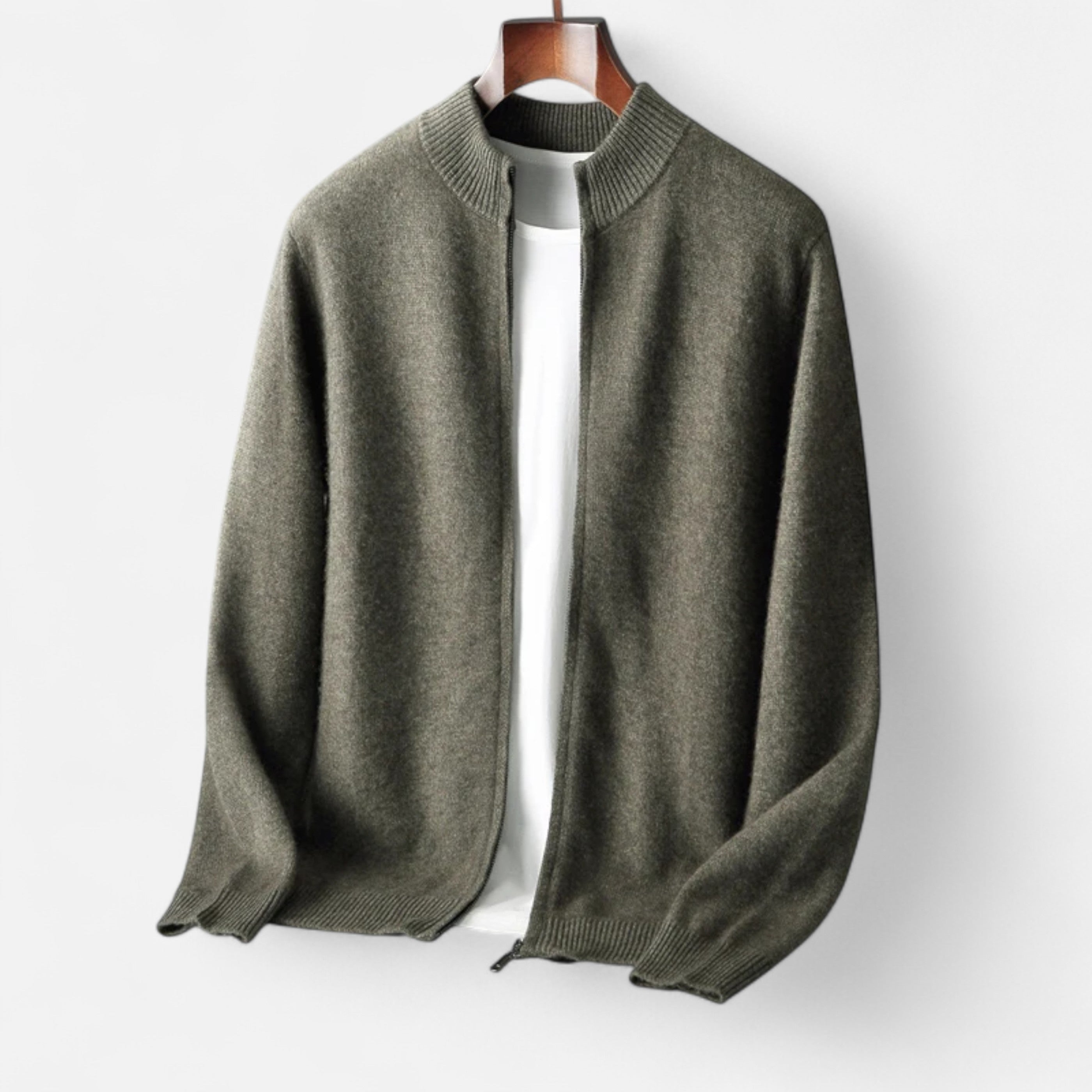 Old Ventuno | Men’s Zipped Sweater – Heritage Merino Knit