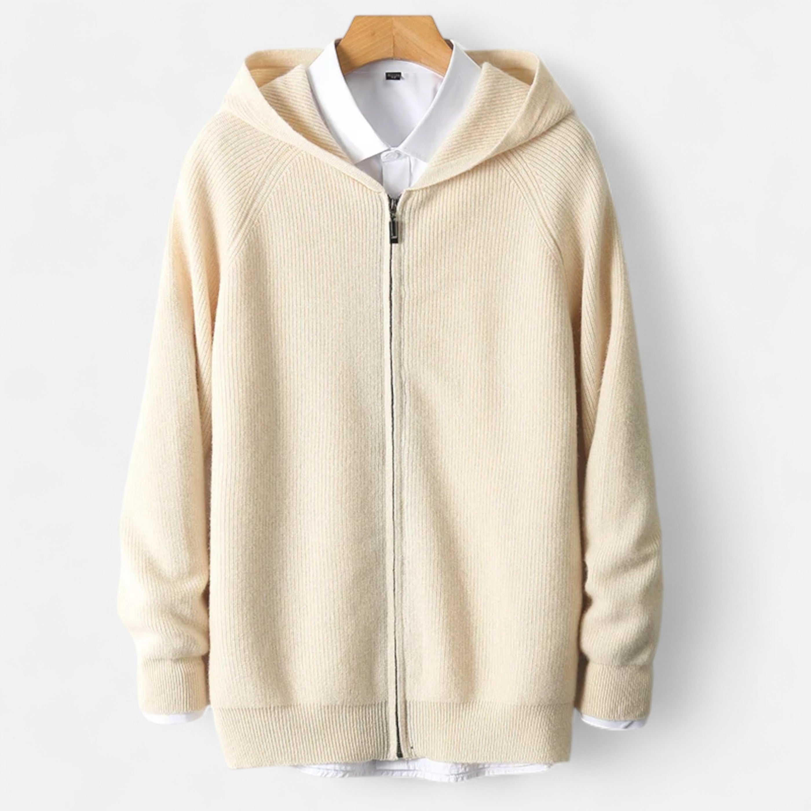 Old Ventuno | Men’s Zipped Hoodie – Heritage Merino Knitwear