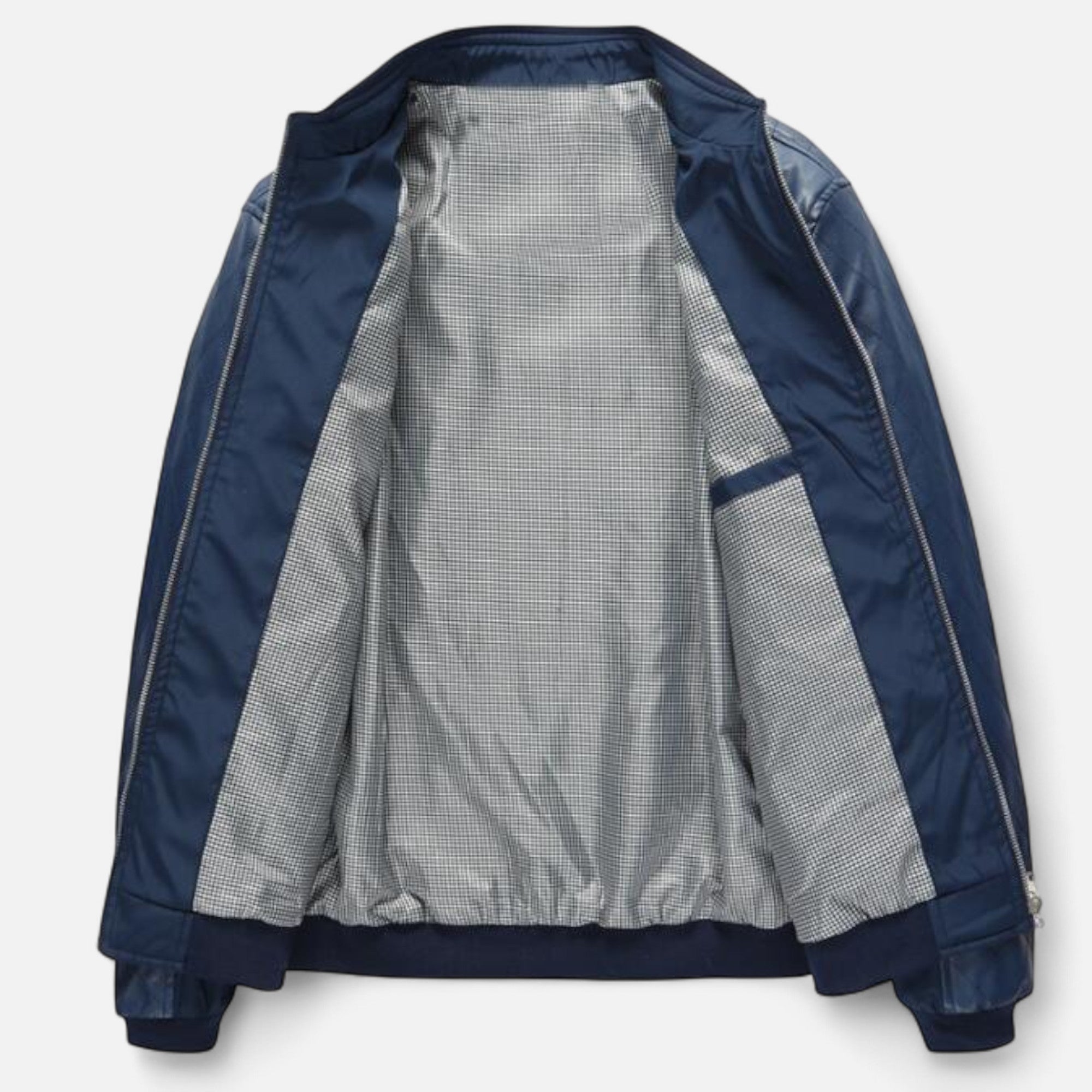 Old Ventuno | Men’s Leather Bomber – Stand Collar Elegance