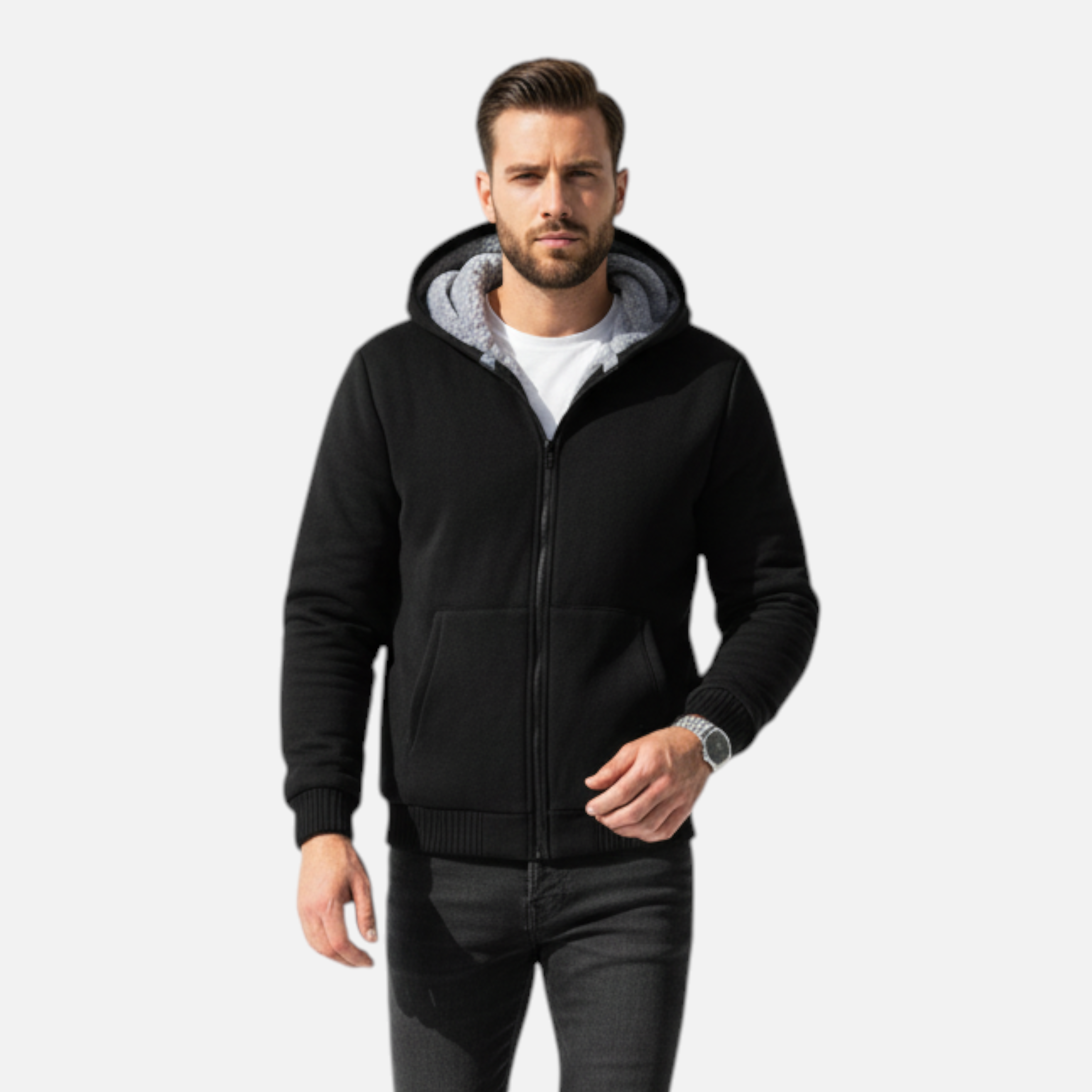Old Ventuno | Men’s Fleece Hoodie – Casual Heritage Comfort