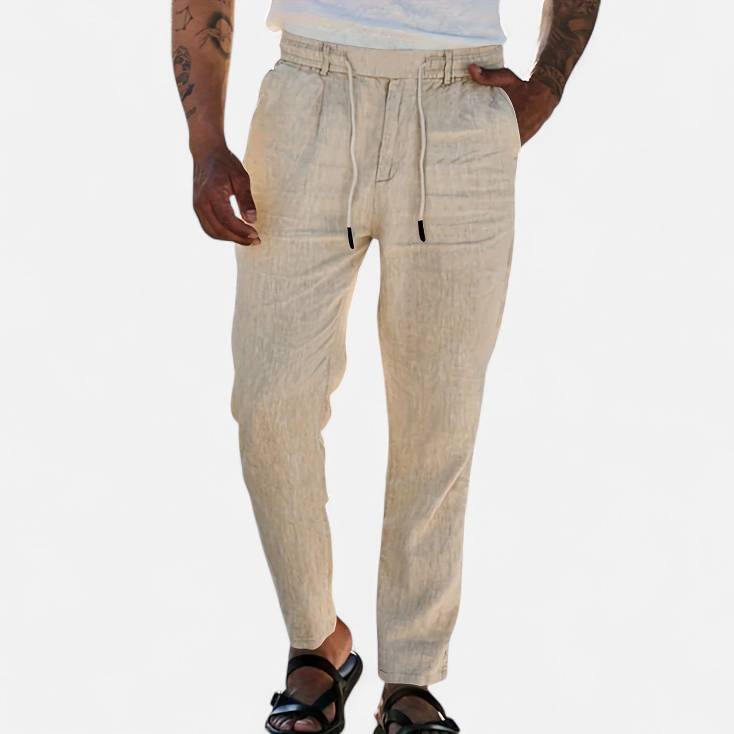 Old Ventuno | Men’s Linen Trousers – Heritage Lightweight Fit