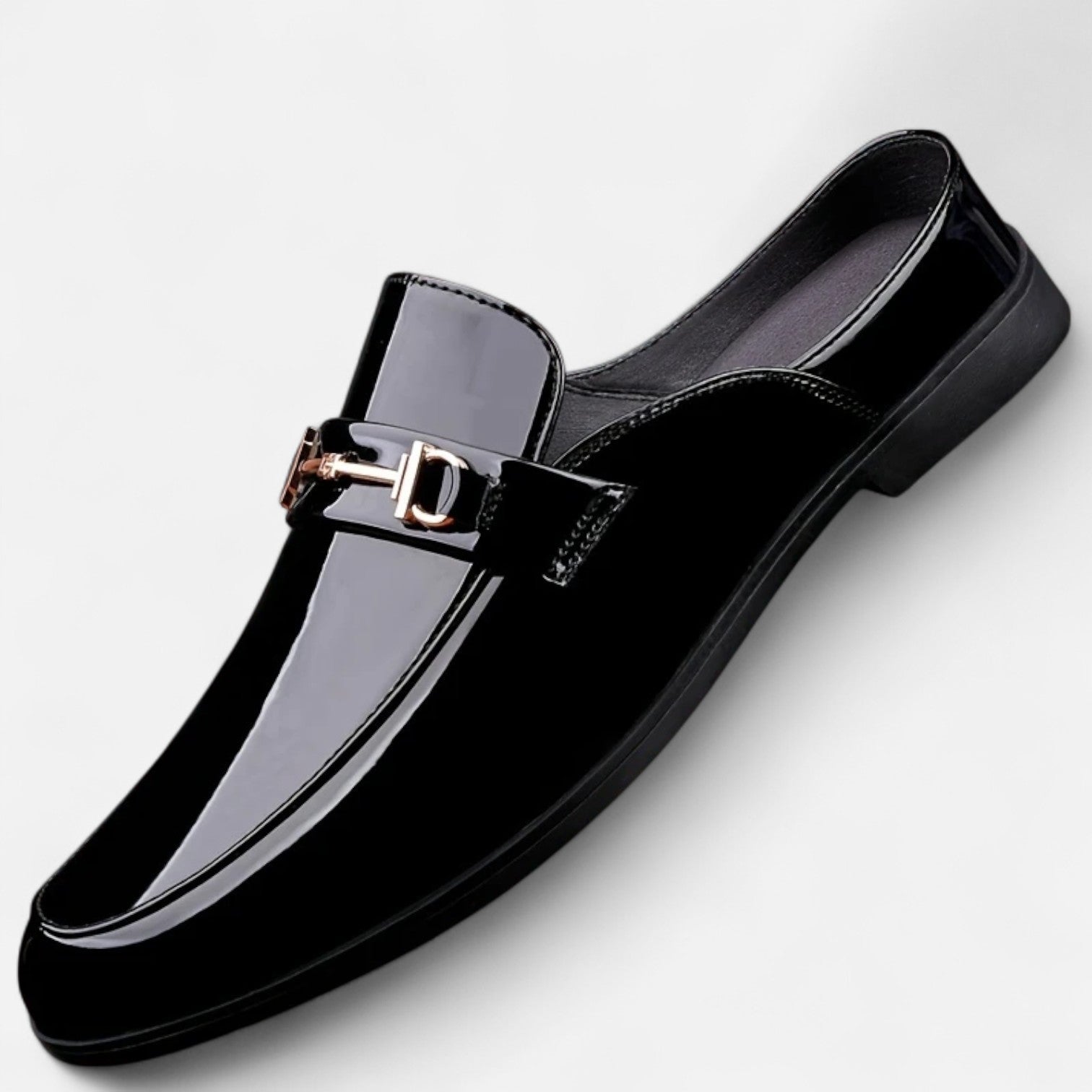 Old Ventuno | Men’s Dress Loafers – Buckled Round Toe Classic
