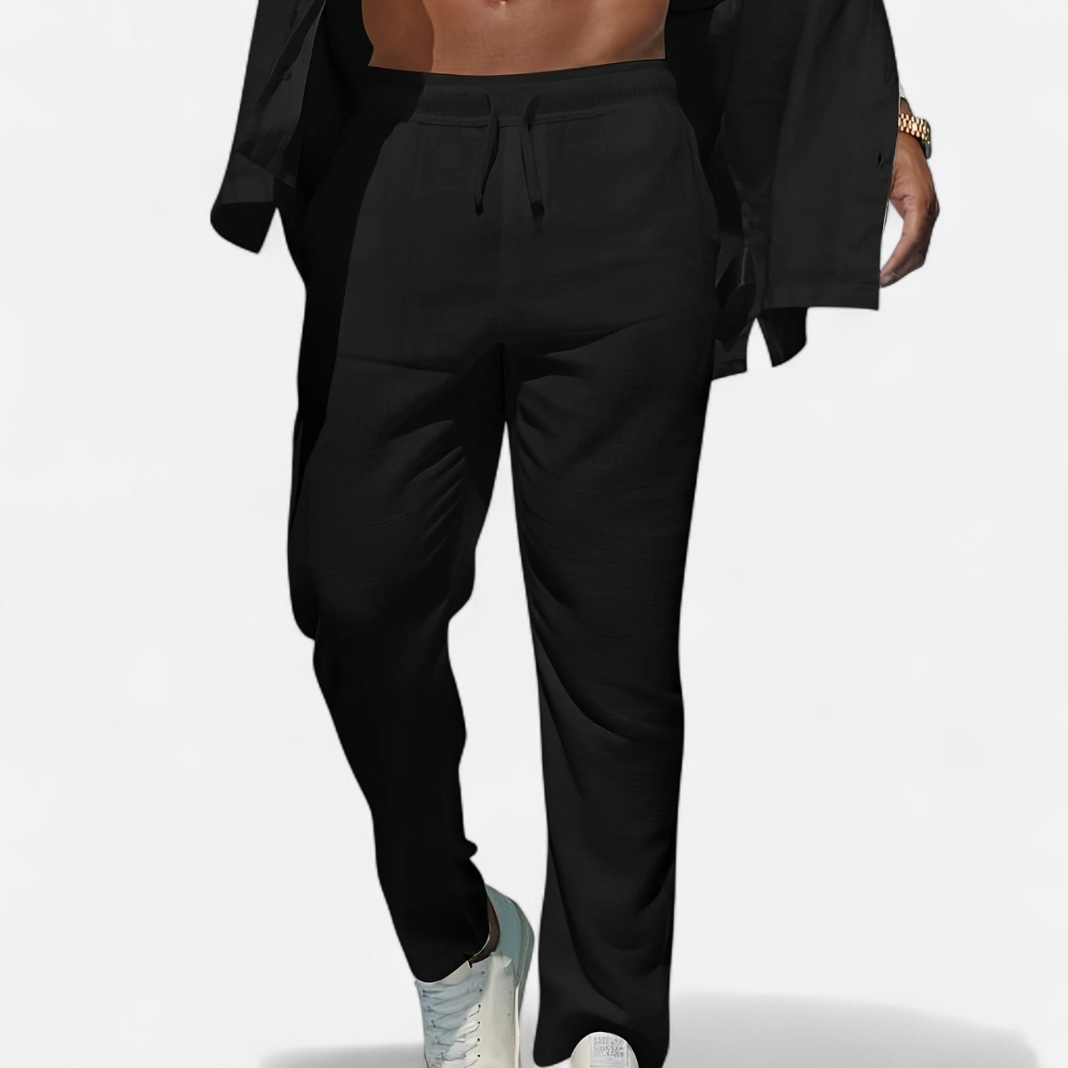 Old Ventuno | Men’s Linen Trousers – Heritage Relaxed Cut