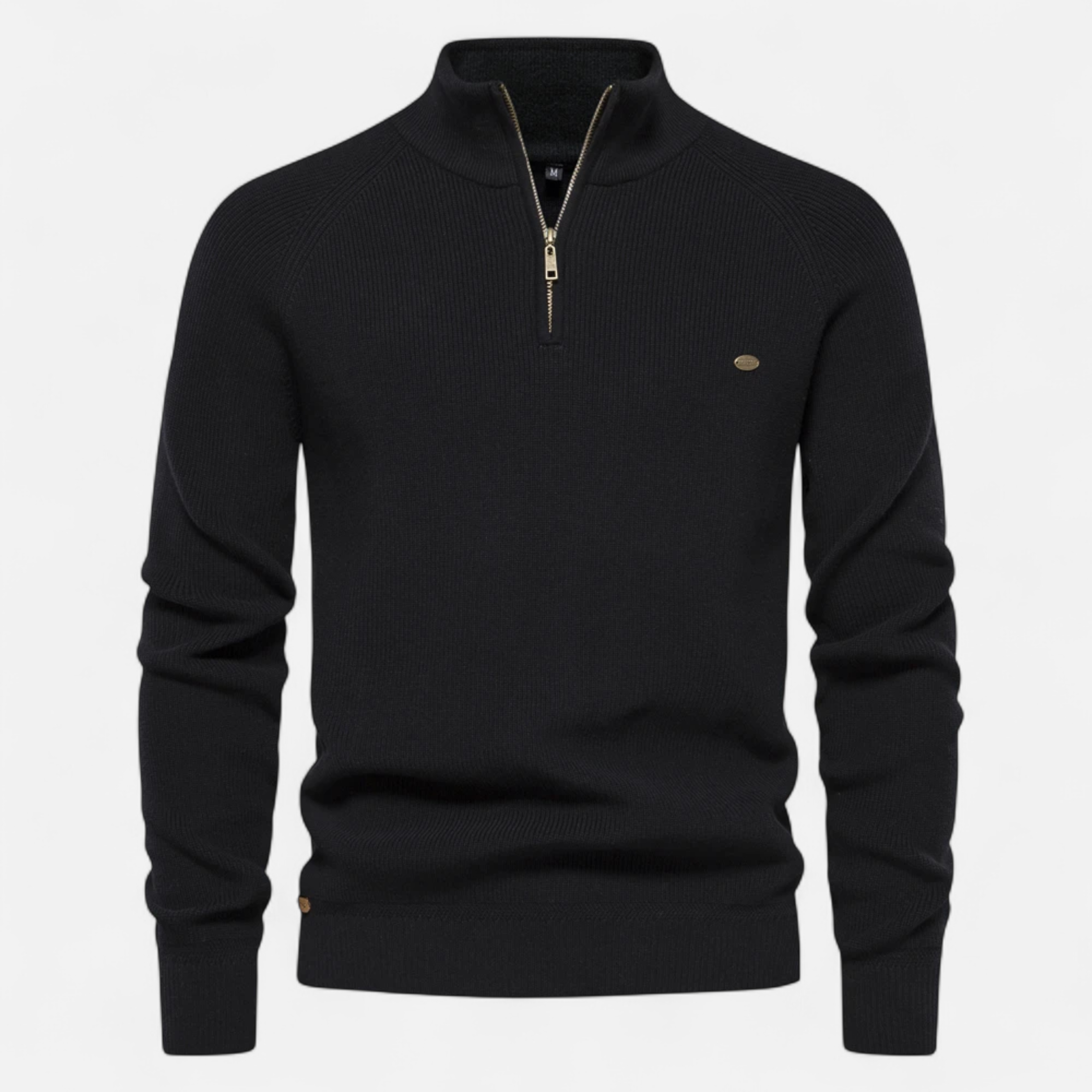 Old Ventuno | Men’s Cotton Zip Sweater – Refined Knitwear for the Season