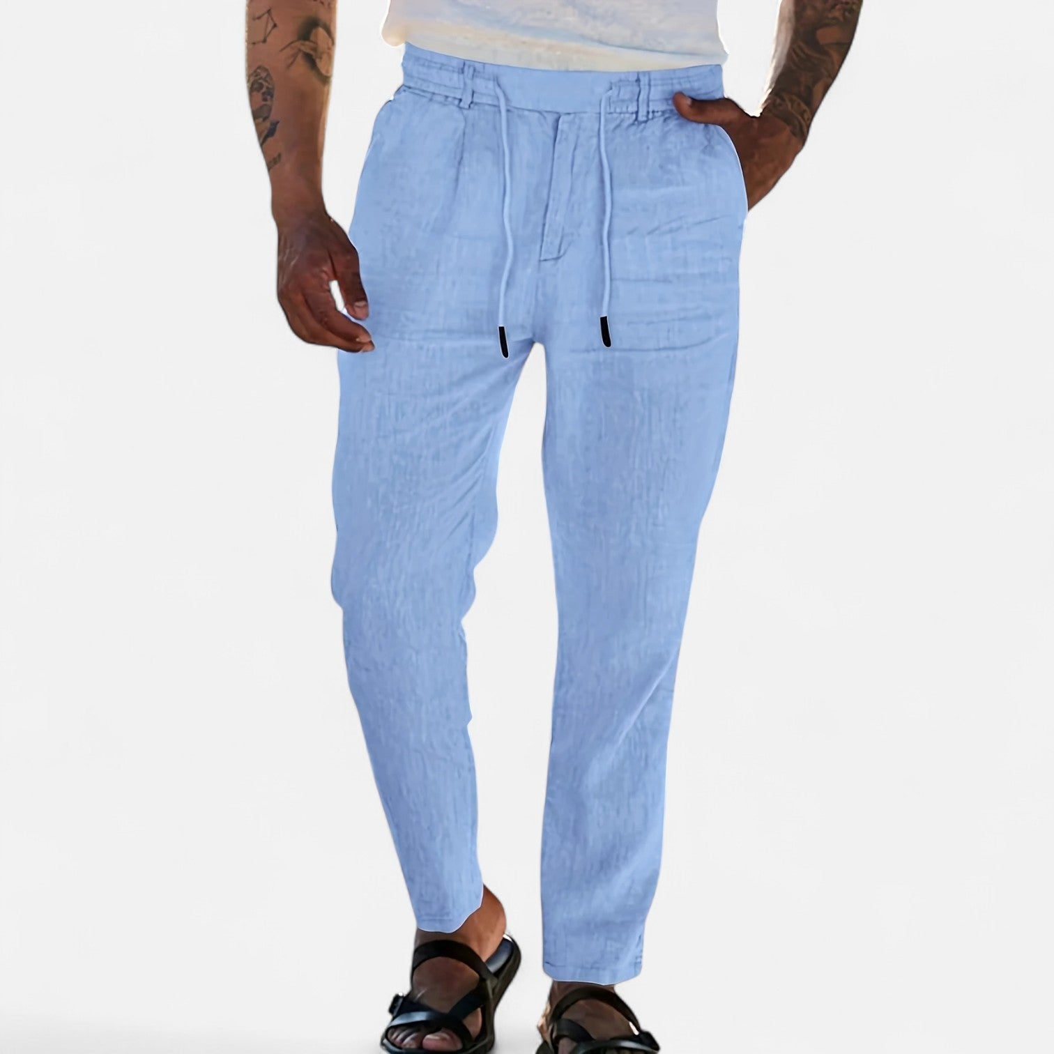 Old Ventuno | Men’s Linen Trousers – Heritage Lightweight Fit