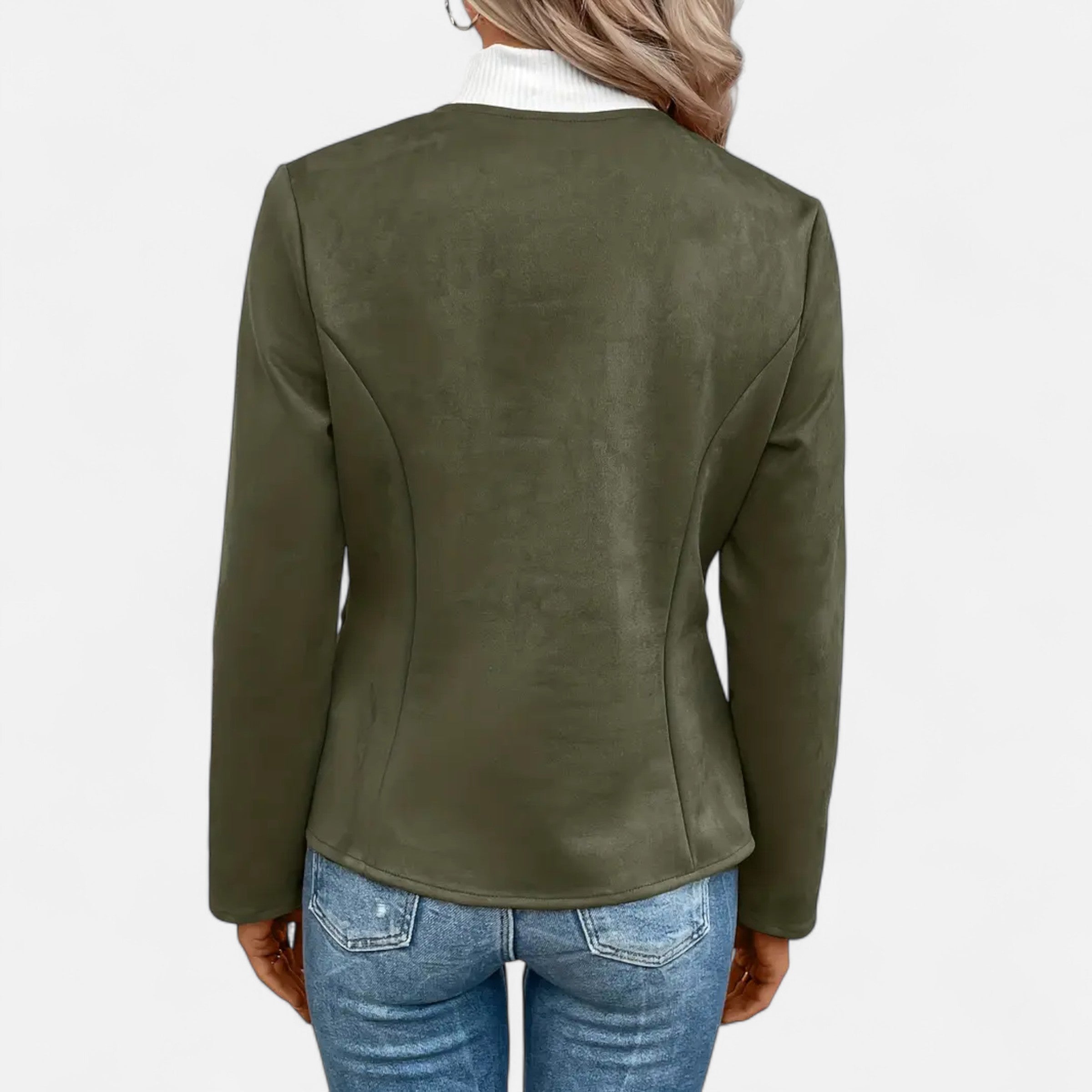 Old Ventuno | Women’s Cropped Jacket – Slim Zip-Up Elegance