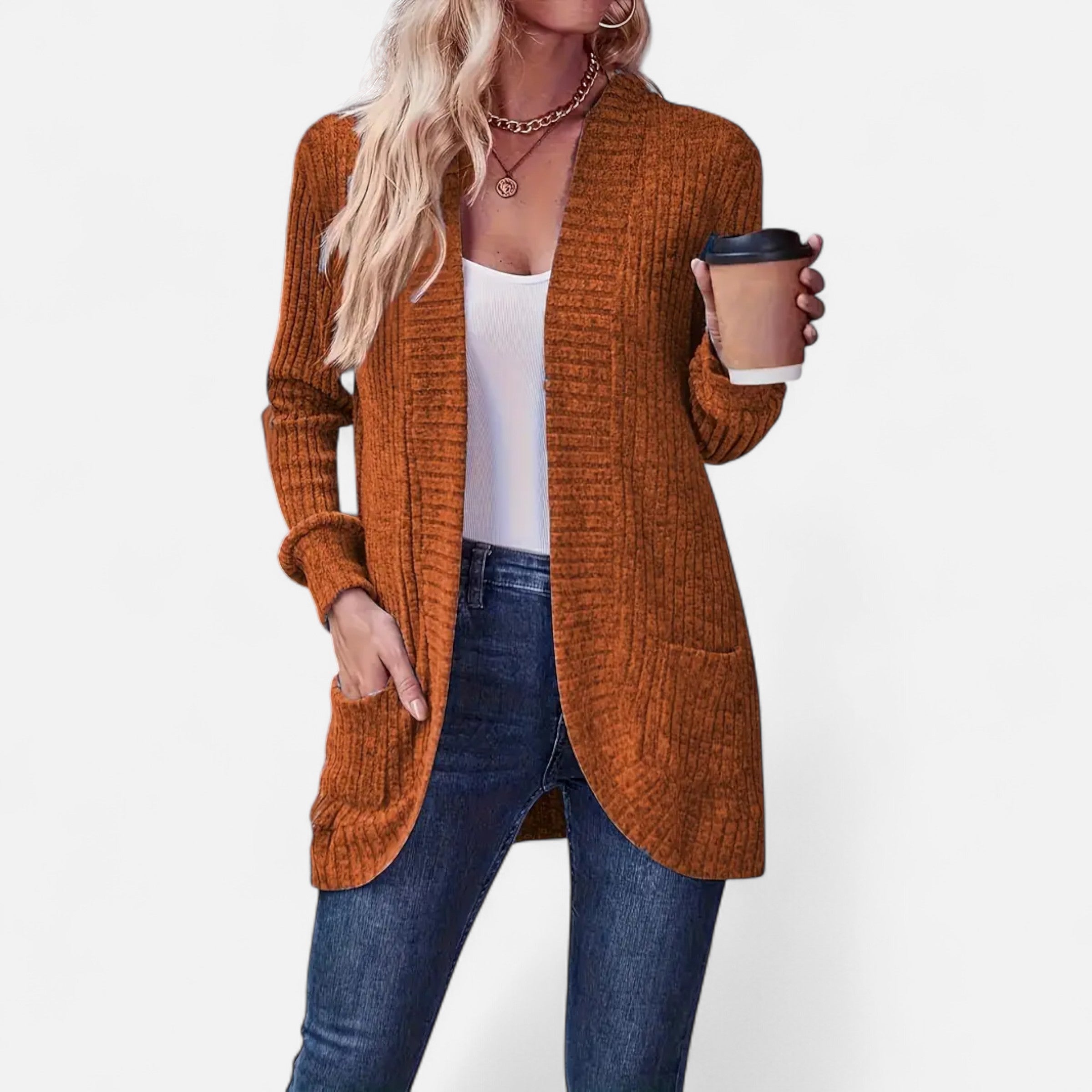 Old Ventuno | Women’s Knit Cardigan – Elegant Casual Essential