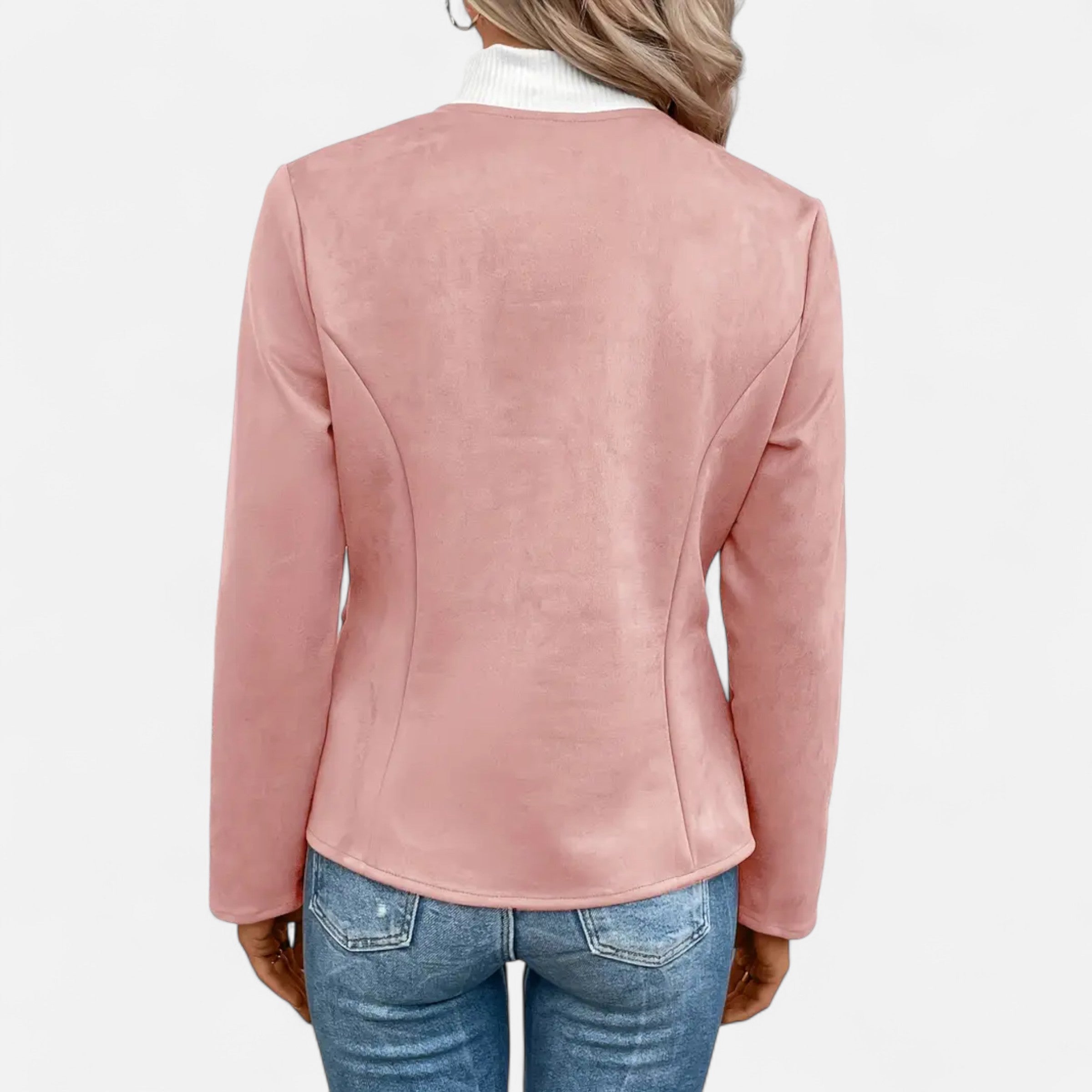 Old Ventuno | Women’s Cropped Jacket – Slim Zip-Up Elegance