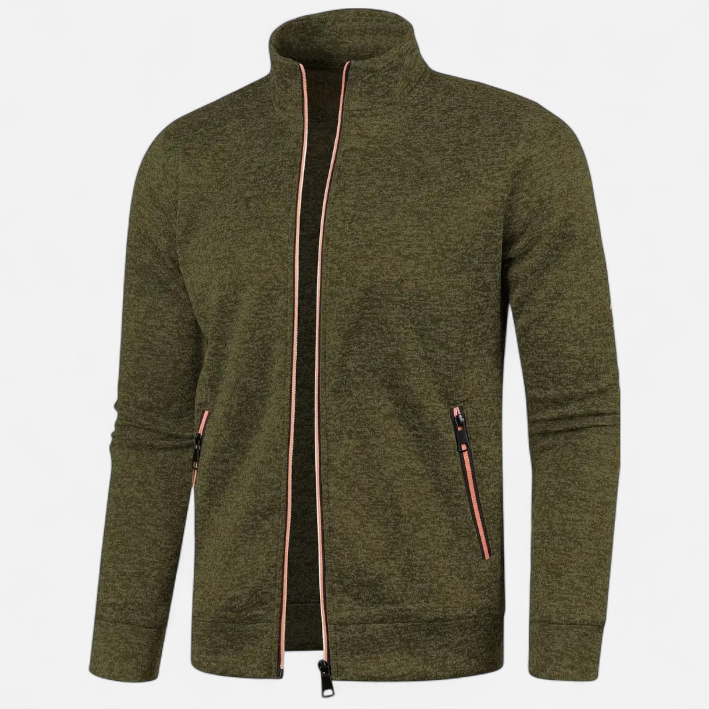 Old Ventuno | Men’s Zip Cardigan – Classic Autumn Winter Knit