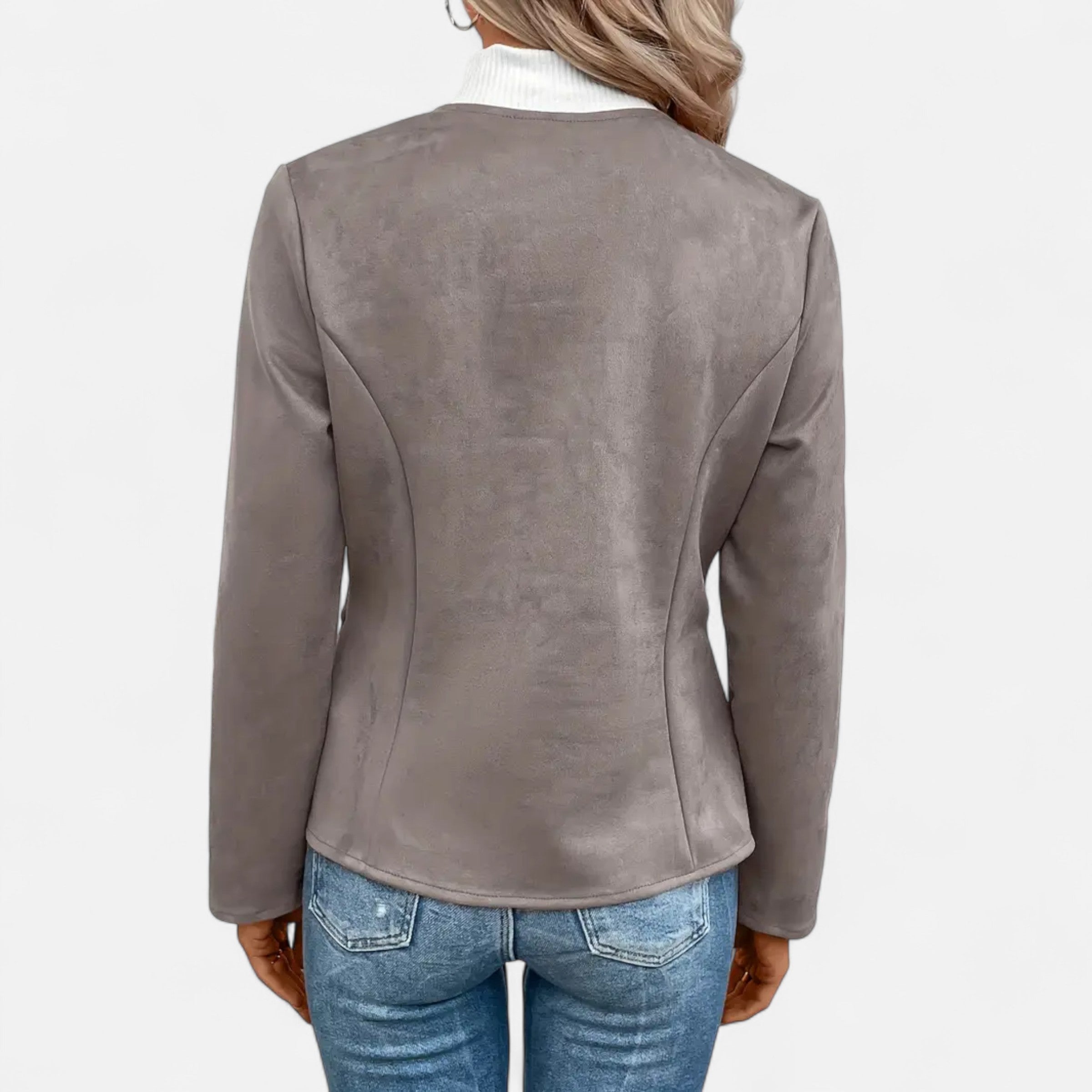 Old Ventuno | Women’s Cropped Jacket – Slim Zip-Up Elegance
