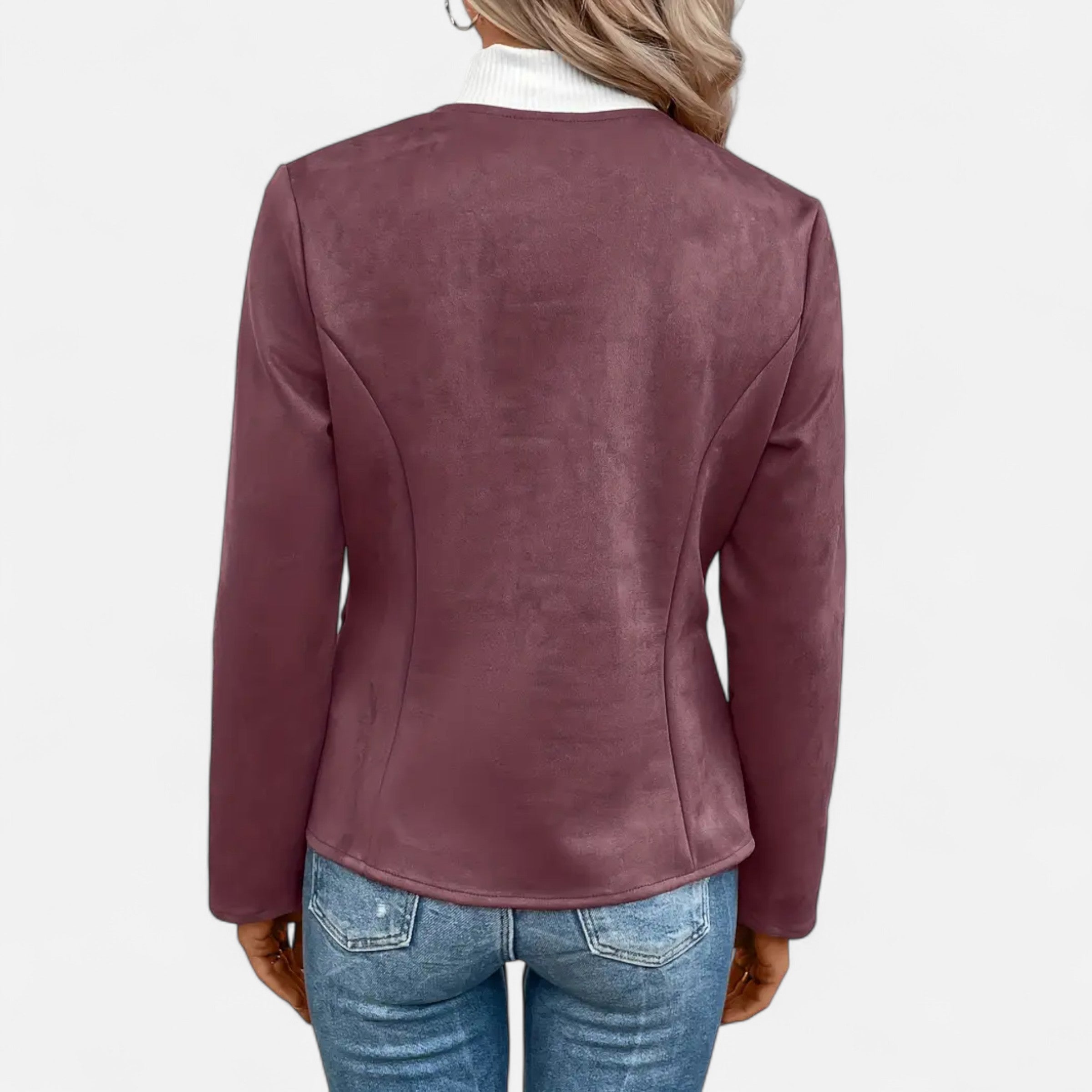 Old Ventuno | Women’s Cropped Jacket – Slim Zip-Up Elegance