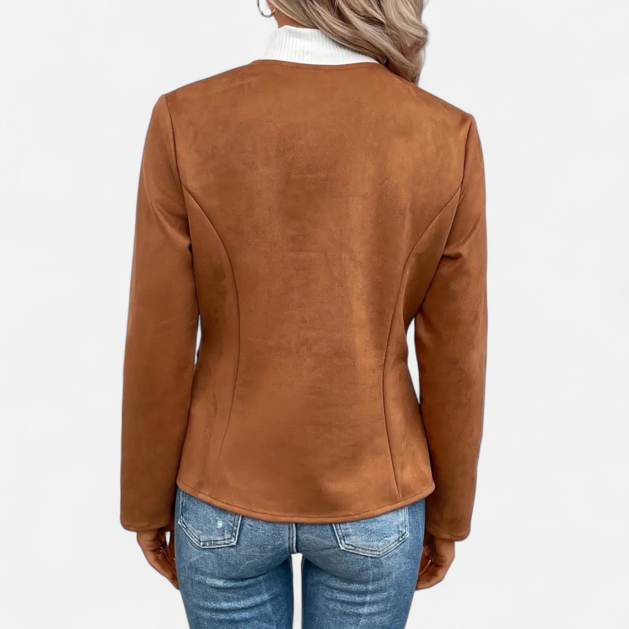 Old Ventuno | Women’s Cropped Jacket – Slim Zip-Up Elegance