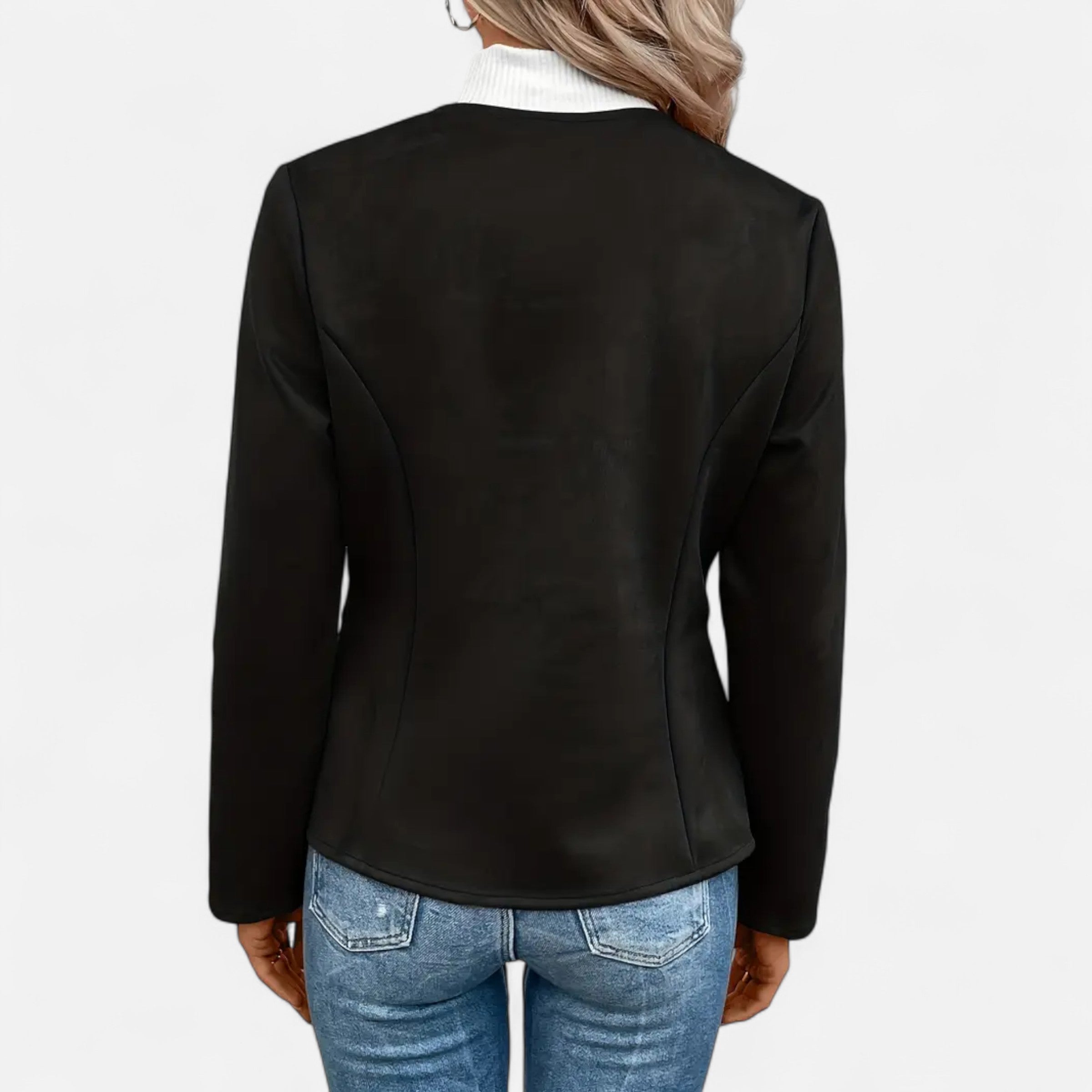 Old Ventuno | Women’s Cropped Jacket – Slim Zip-Up Elegance