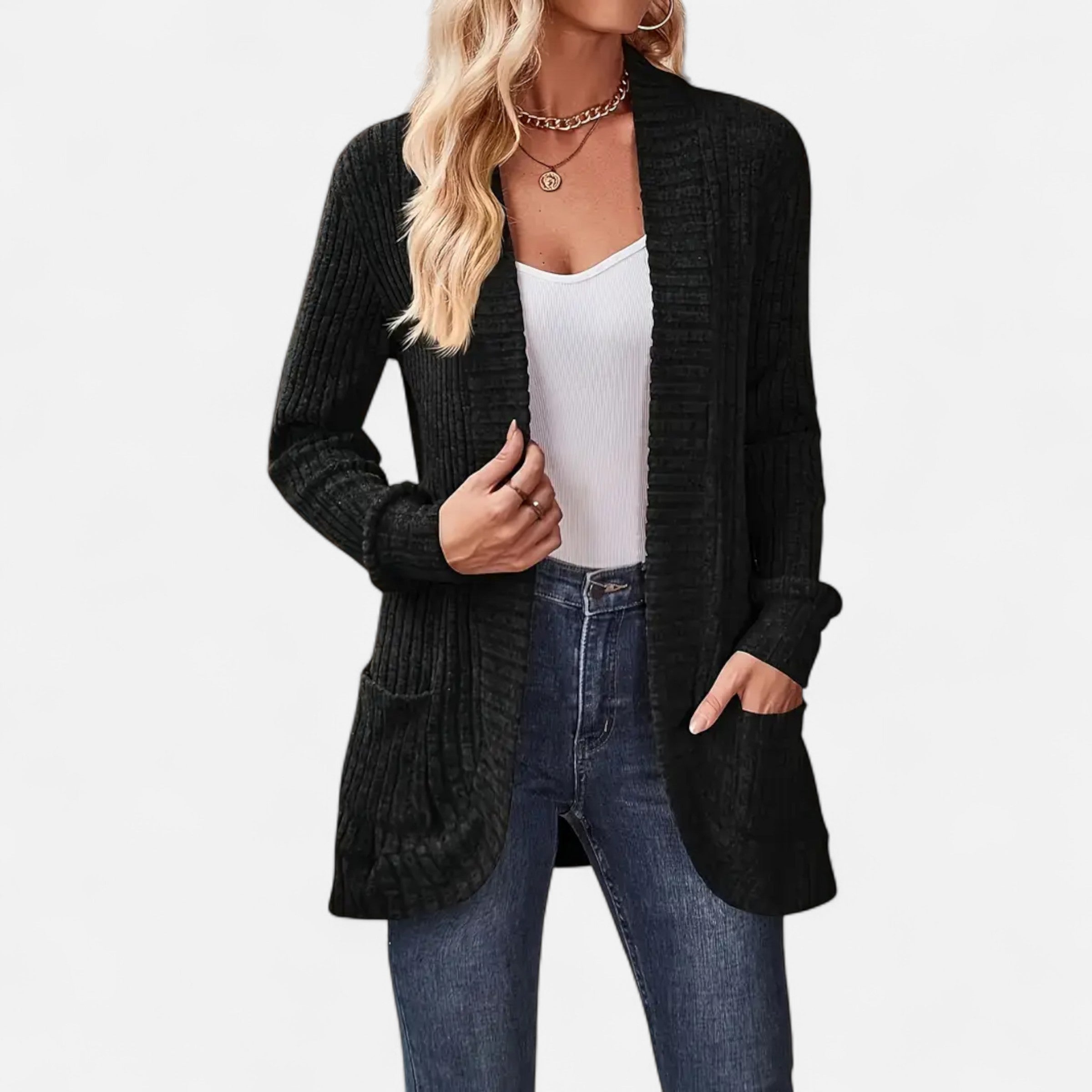 Old Ventuno | Women’s Knit Cardigan – Elegant Casual Essential