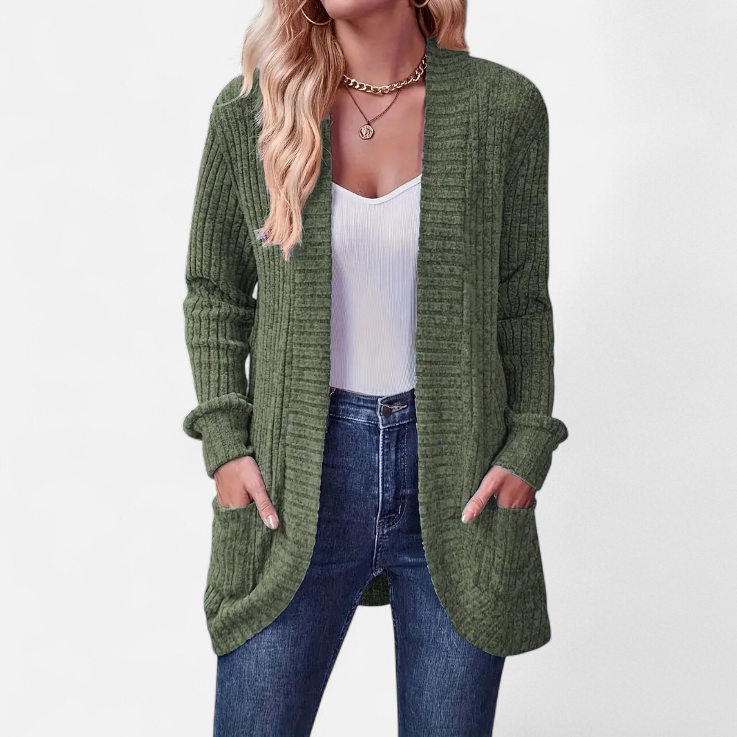 Old Ventuno | Women’s Knit Cardigan – Elegant Casual Essential
