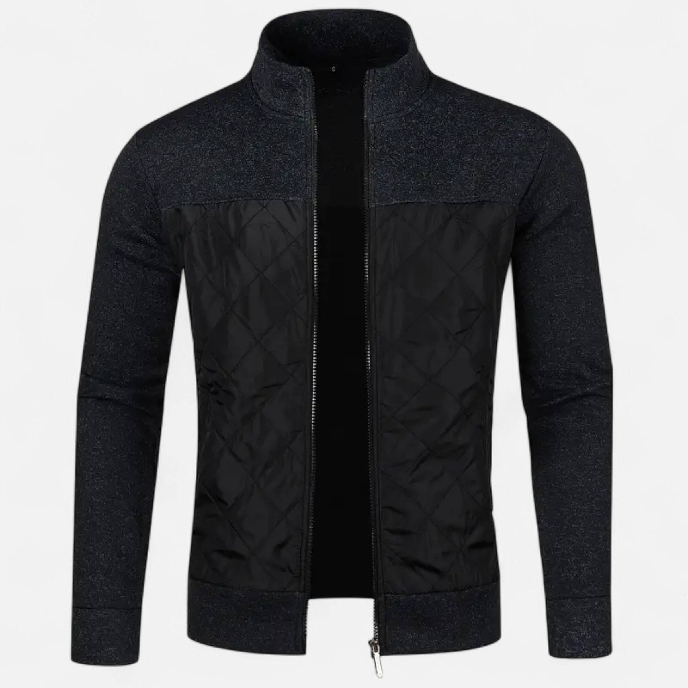 Old Ventuno | Men’s Zip Jacket – Refined Knit Autumn Elegance