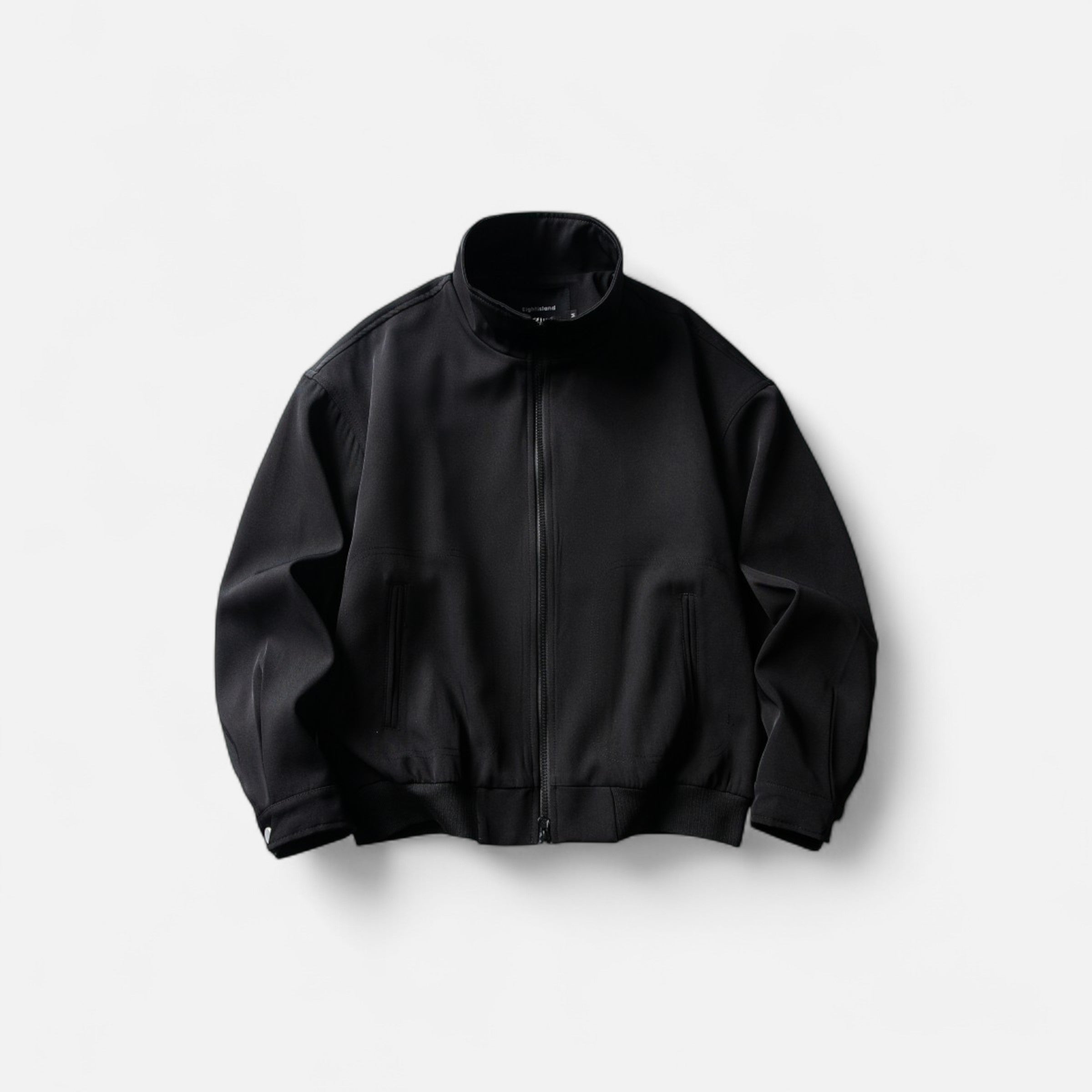 Black jacket on a light gray background
