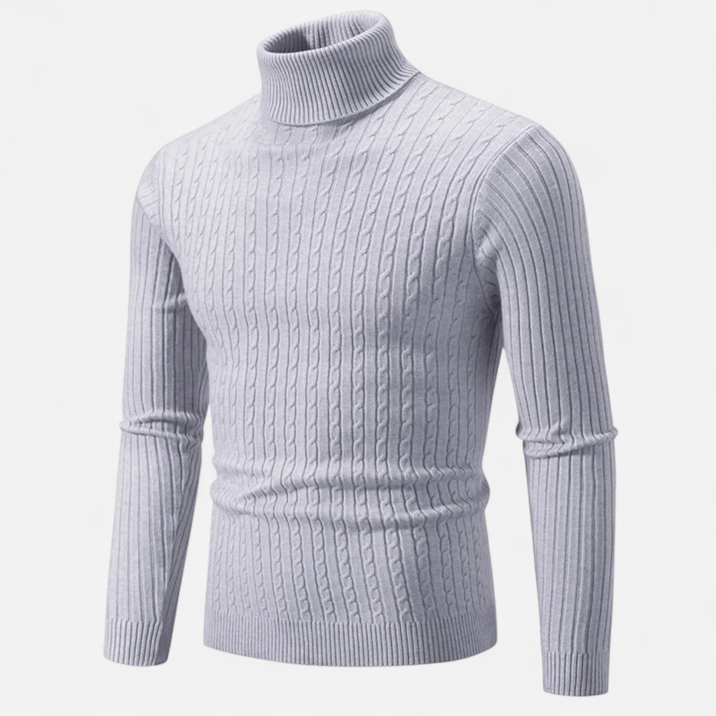 Old Ventuno | Men’s Wool Turtleneck – High Neck Winter Elegance
