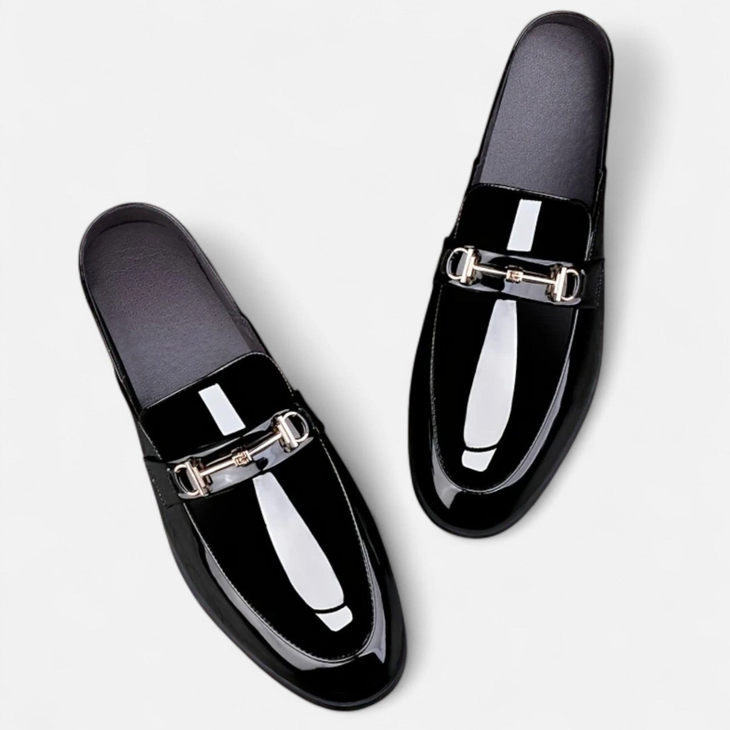 Old Ventuno | Men’s Dress Loafers – Buckled Round Toe Classic