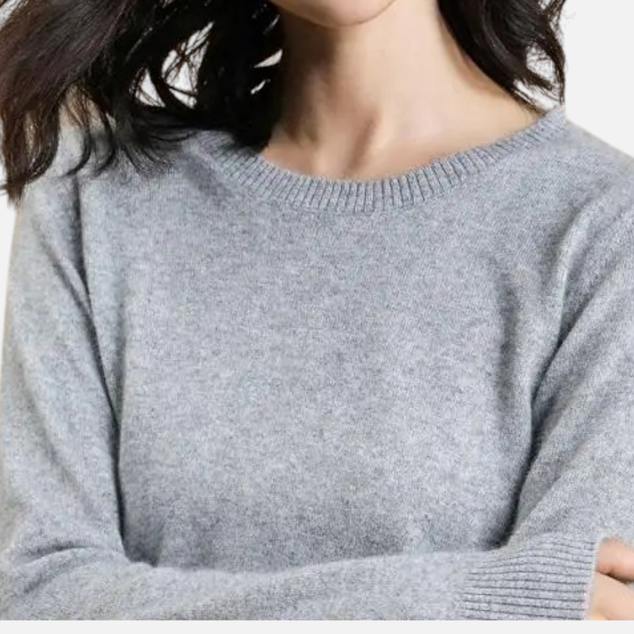 Old Ventuno | Women’s Merino Wool Sweater – Timeless O-Neck Elegance