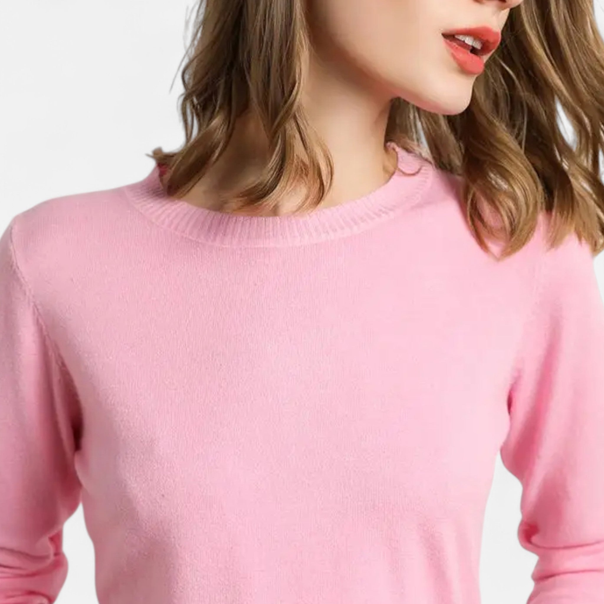 Old Ventuno | Women’s Merino Wool Sweater – Timeless O-Neck Elegance