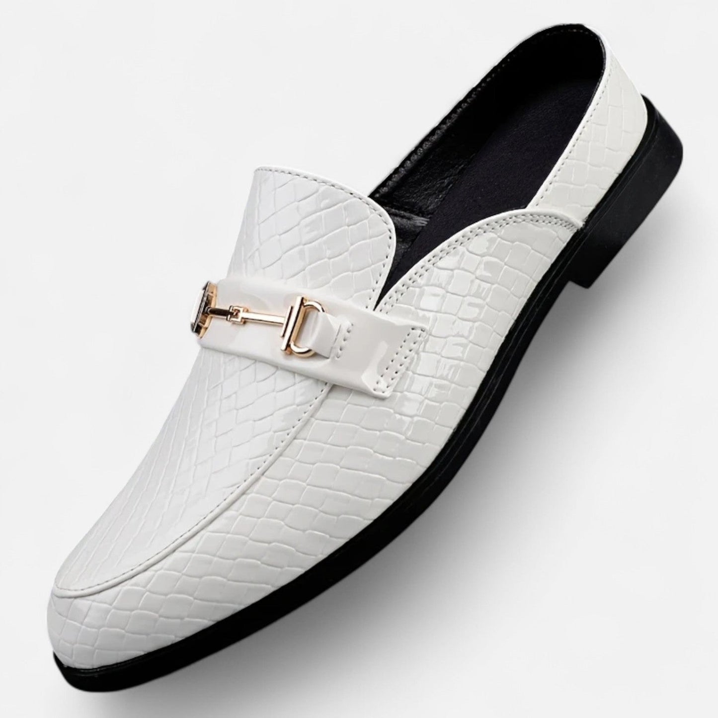 Old Ventuno | Men’s Dress Loafers – Buckled Round Toe Classic