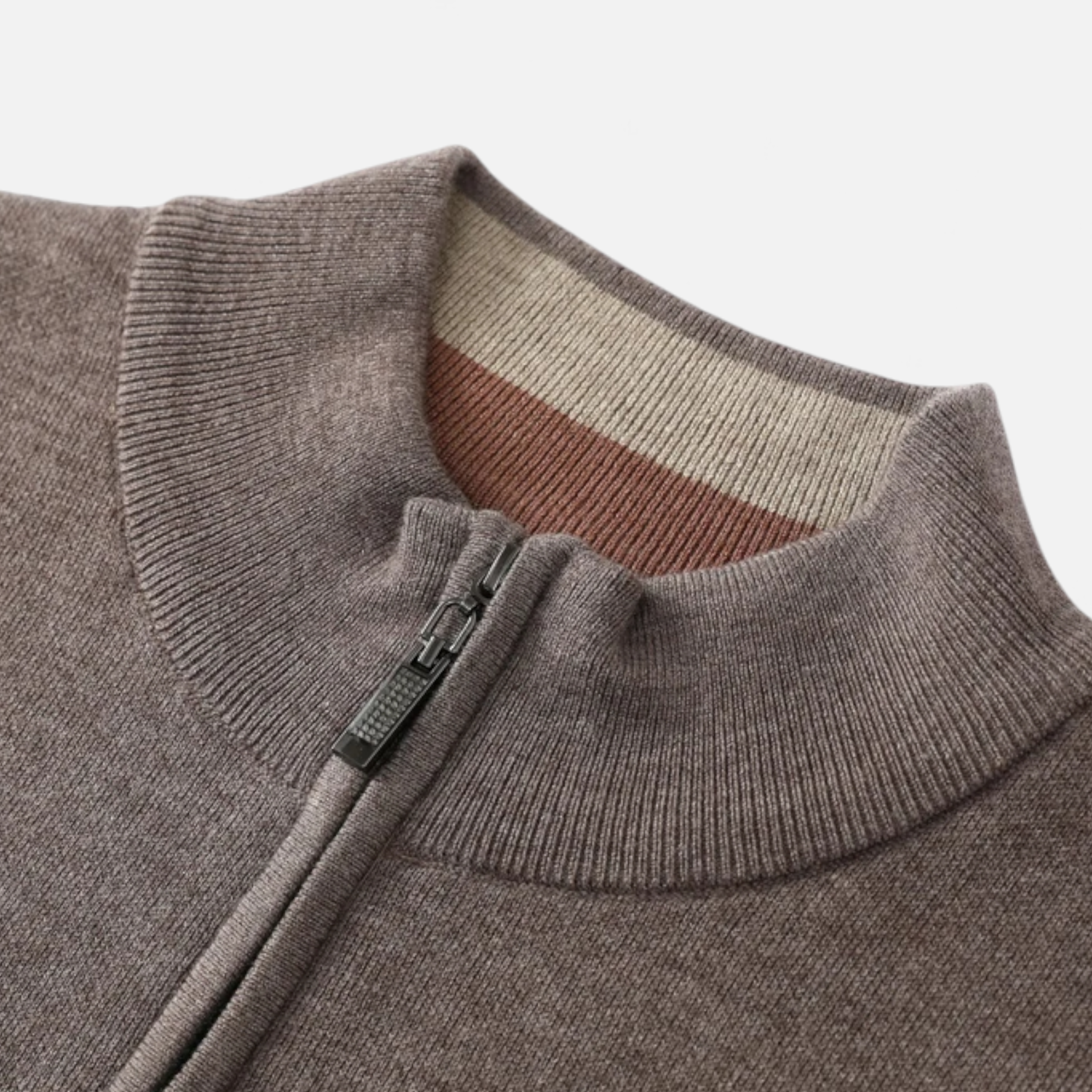 Old Ventuno | Men’s Merino Wool Sweater – Half-Zip Heritage Style