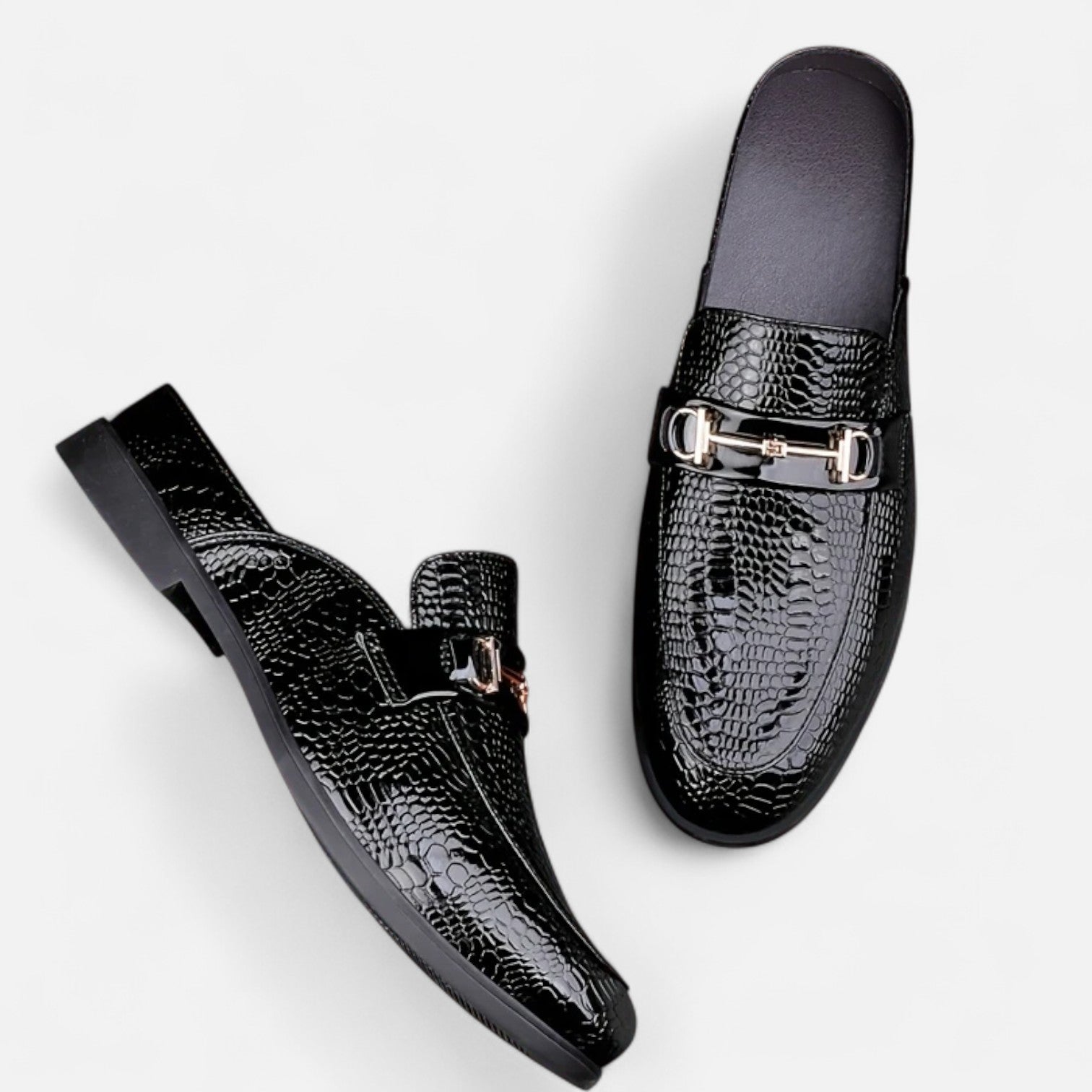 Old Ventuno | Men’s Dress Loafers – Buckled Round Toe Classic