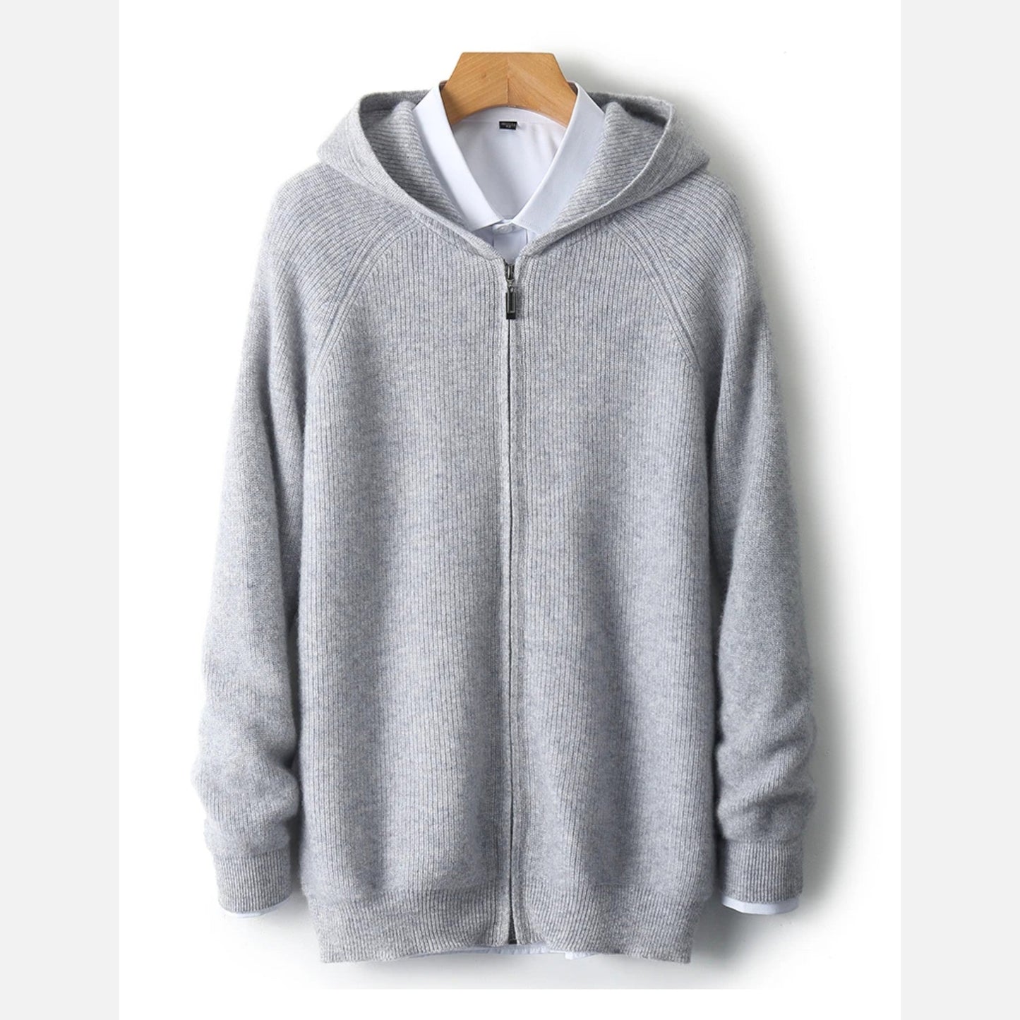 Old Ventuno | Men’s Zipped Hoodie – Heritage Merino Knitwear