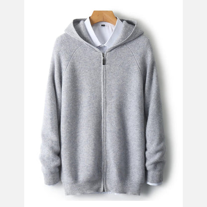 Old Ventuno | Men’s Zipped Hoodie – Heritage Merino Knitwear