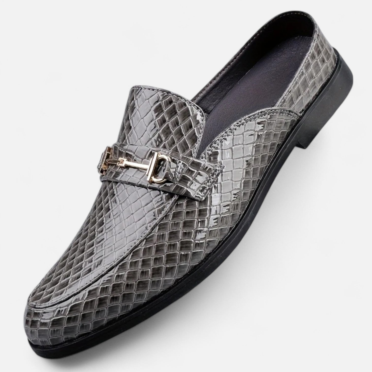 Old Ventuno | Men’s Dress Loafers – Buckled Round Toe Classic
