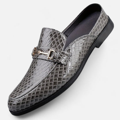 Old Ventuno | Men’s Dress Loafers – Buckled Round Toe Classic