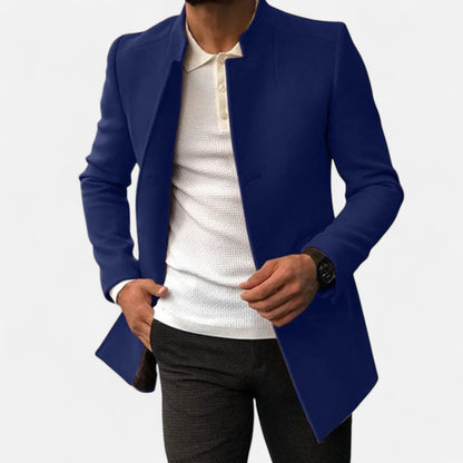 Old Ventuno | Men’s Tailored Coat – Classic Solid Comfort