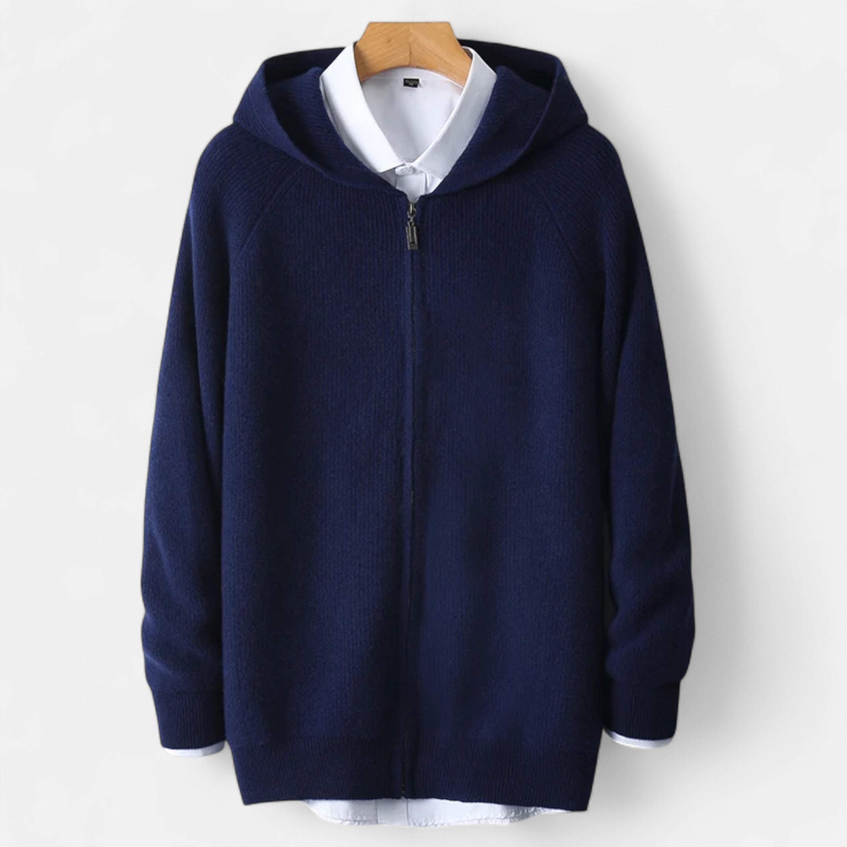 Old Ventuno | Men’s Zipped Hoodie – Heritage Merino Knitwear