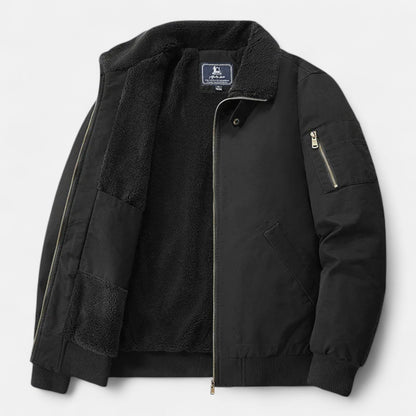 Old Ventuno | Men’s Casual Jacket – Refined Cotton & Lambswool Blend