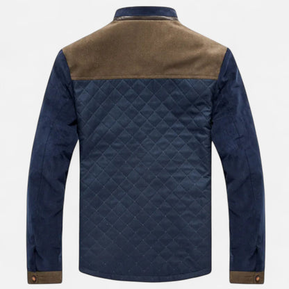 Old Ventuno | Men’s Casual Jacket – Slim Fit Patchwork Design