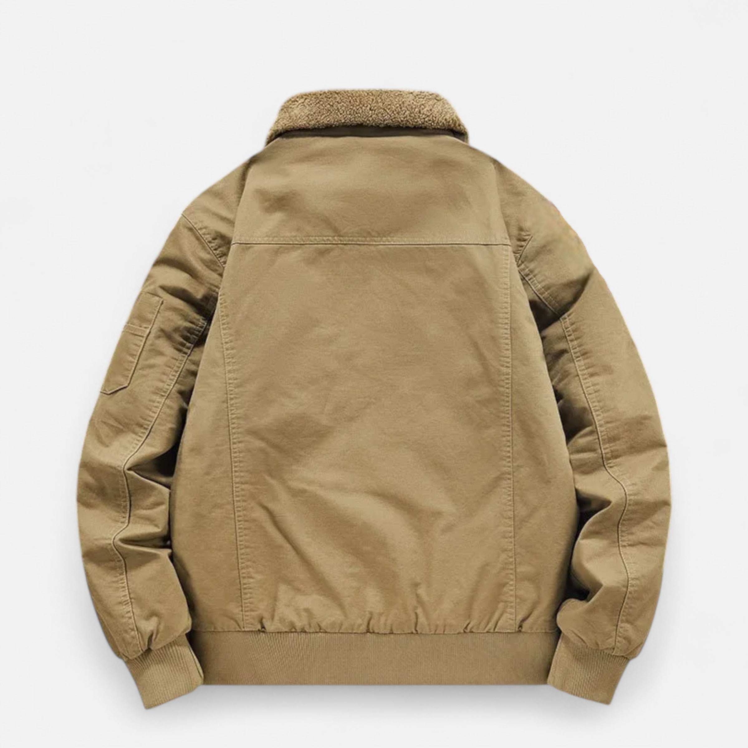 Old Ventuno | Men’s Casual Jacket – Refined Cotton & Lambswool Blend