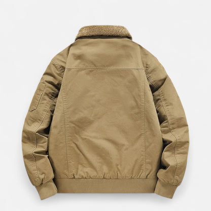 Old Ventuno | Men’s Casual Jacket – Refined Cotton & Lambswool Blend