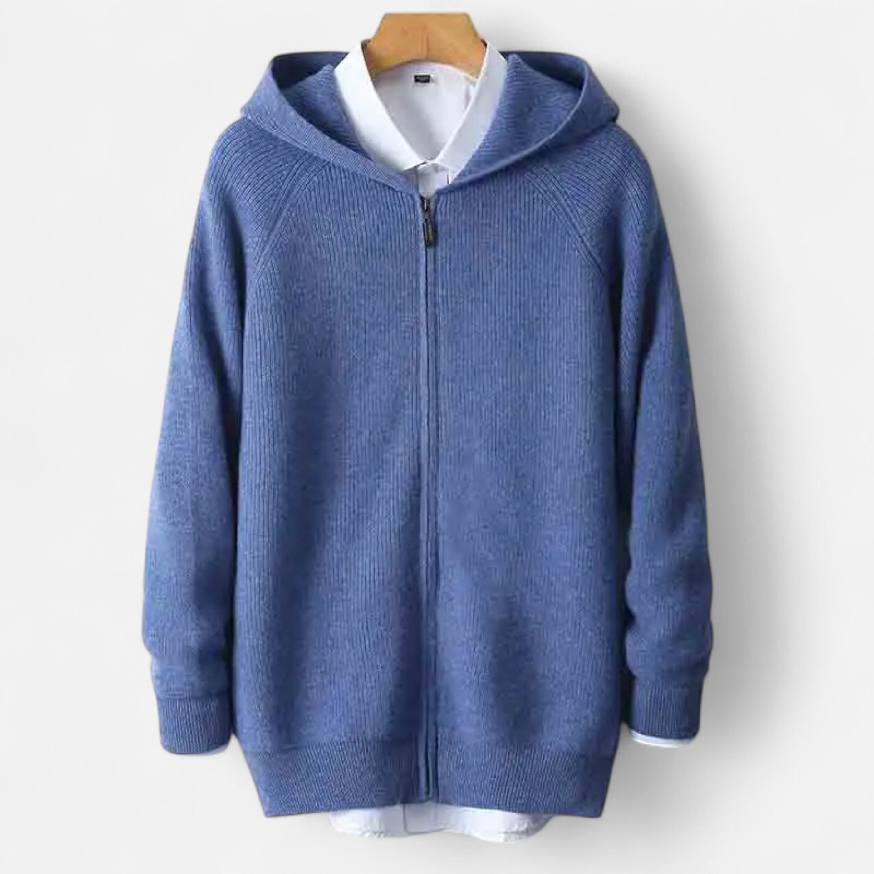 Old Ventuno | Men’s Zipped Hoodie – Heritage Merino Knitwear