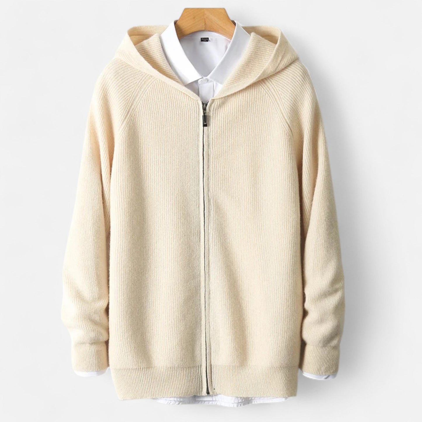 Old Ventuno | Men’s Zipped Hoodie – Heritage Merino Knitwear