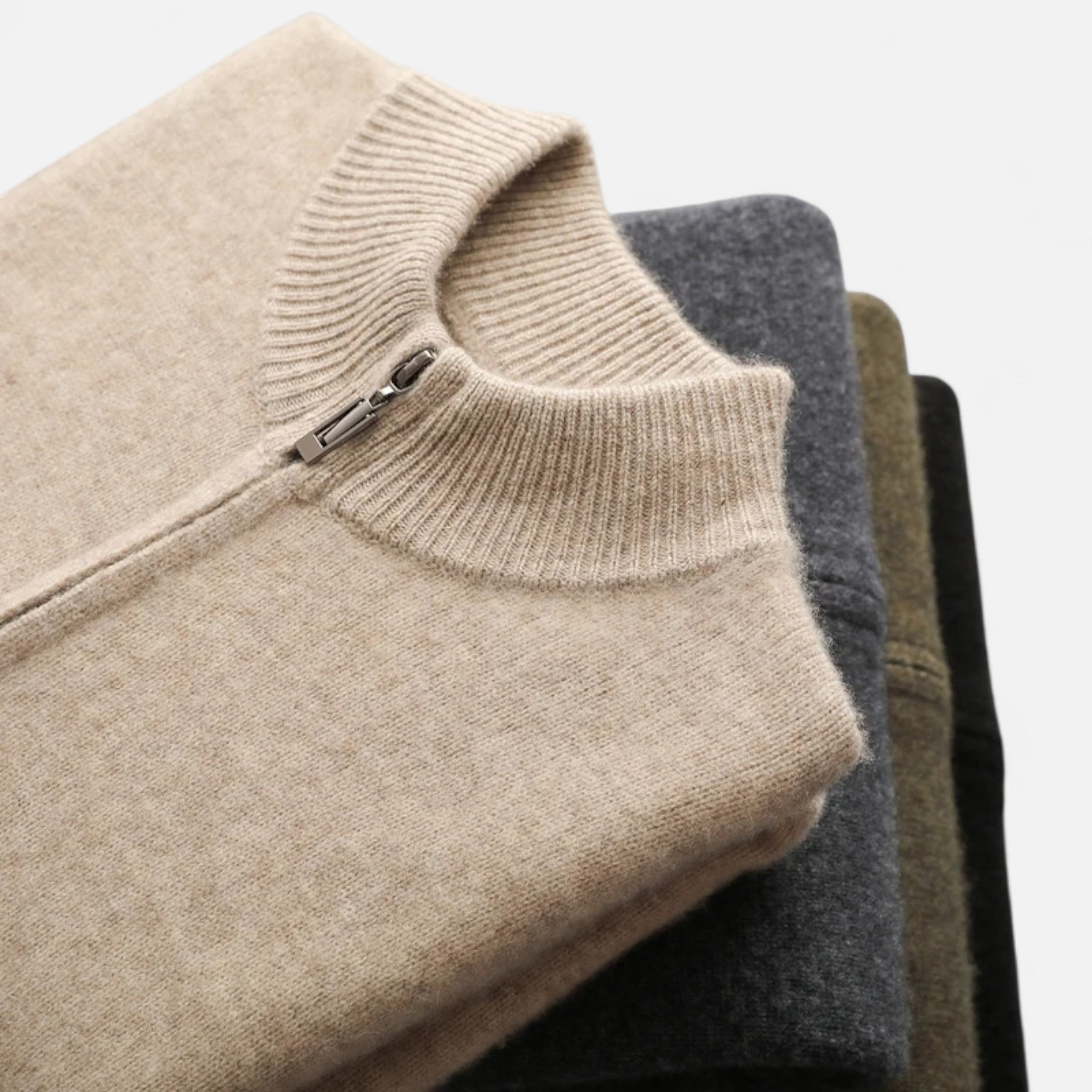 Old Ventuno | Men’s Zipped Sweater – Heritage Merino Knit