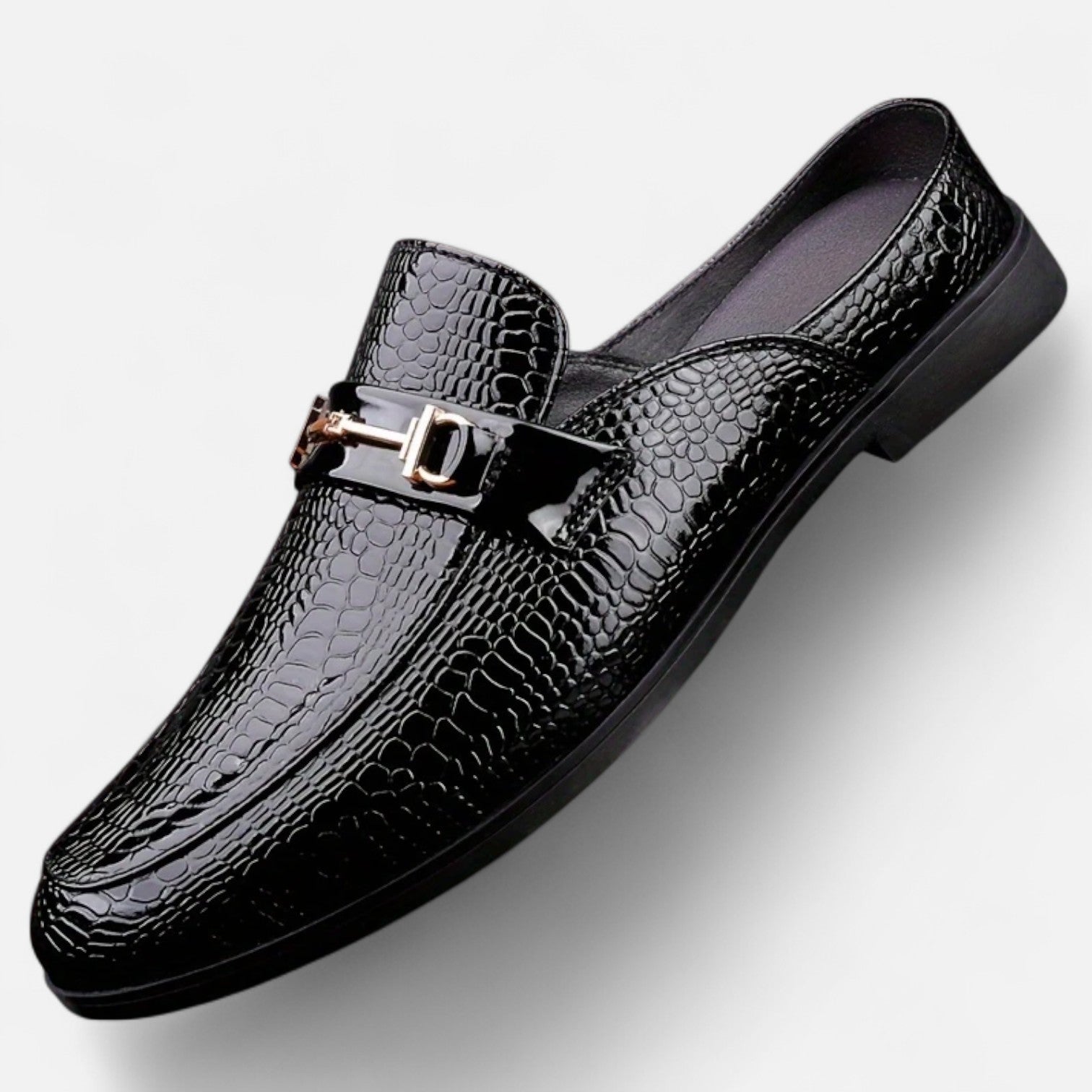 Old Ventuno | Men’s Dress Loafers – Buckled Round Toe Classic