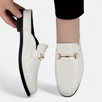 Old Ventuno | Men’s Dress Loafers – Buckled Round Toe Classic