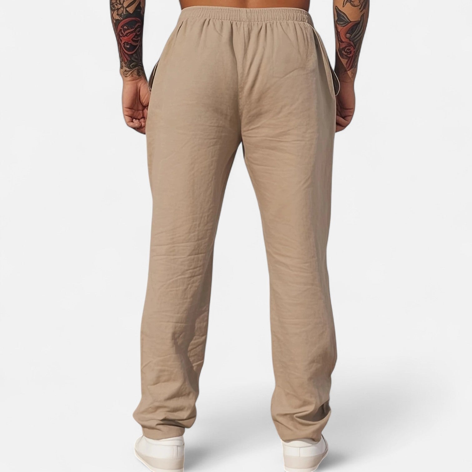 Old Ventuno | Men’s Linen Trousers – Heritage Relaxed Cut