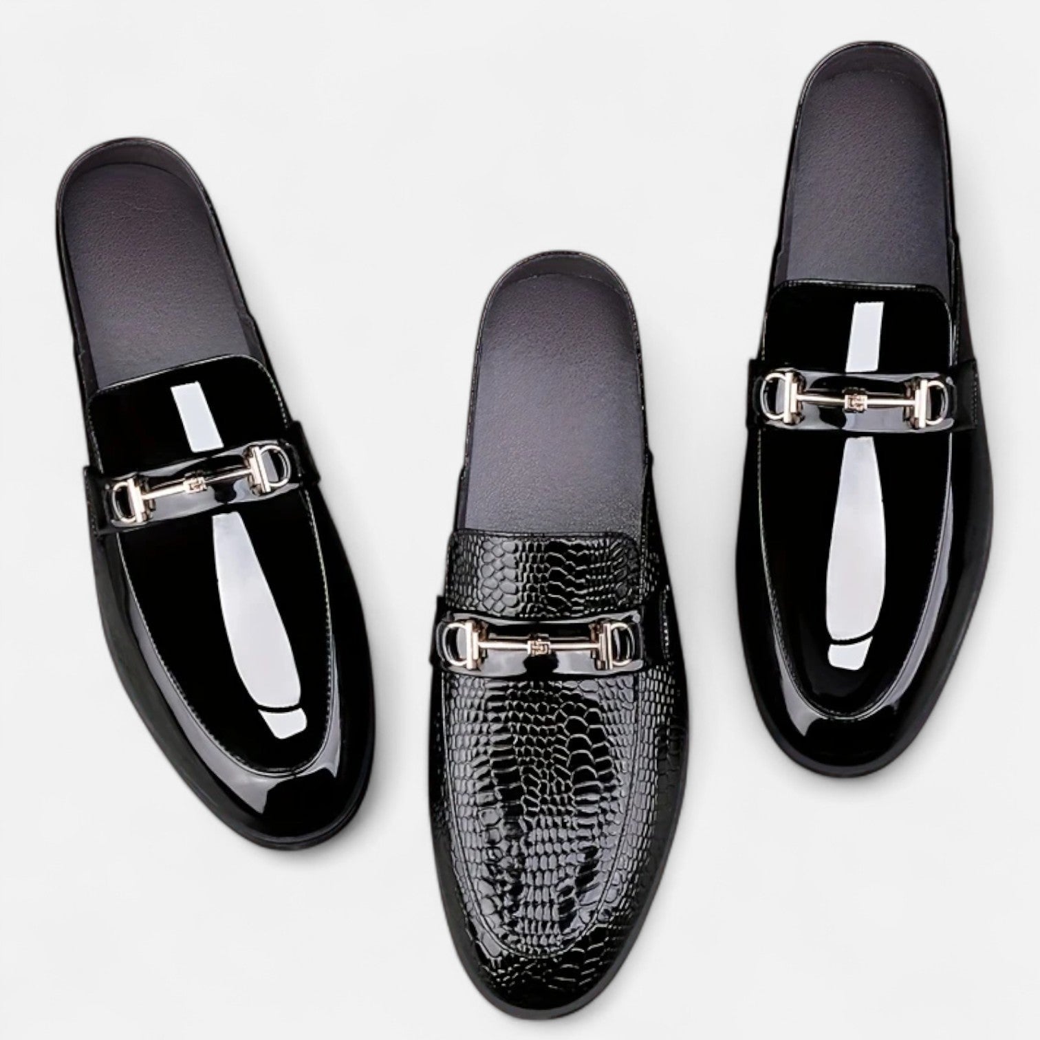 Old Ventuno | Men’s Dress Loafers – Buckled Round Toe Classic